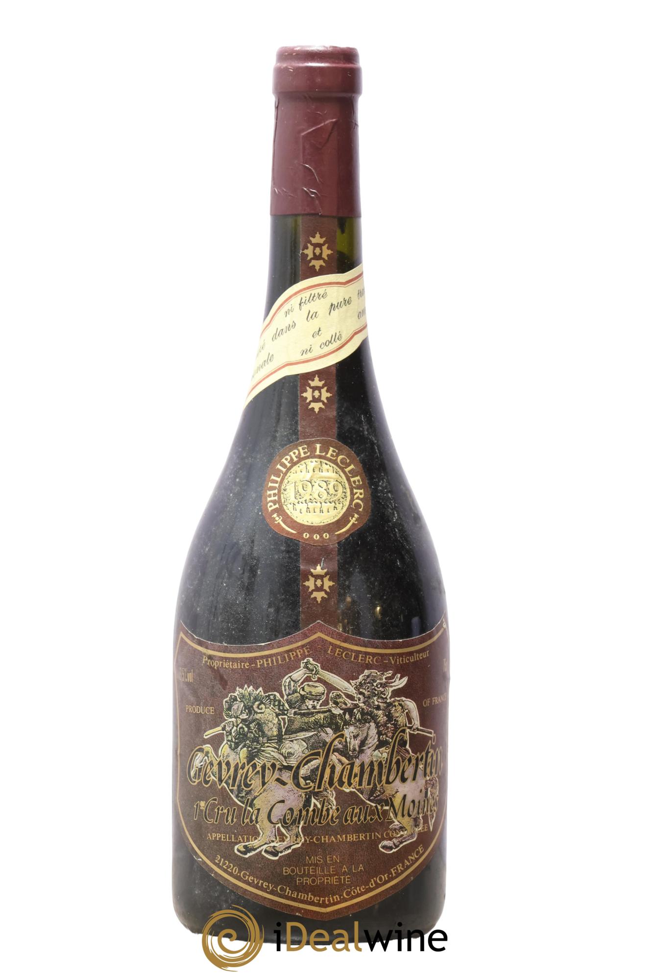 Gevrey-Chambertin 1er Cru La Combe aux Moines Philippe Leclerc 1989 - Lot de 1 bouteille - 0