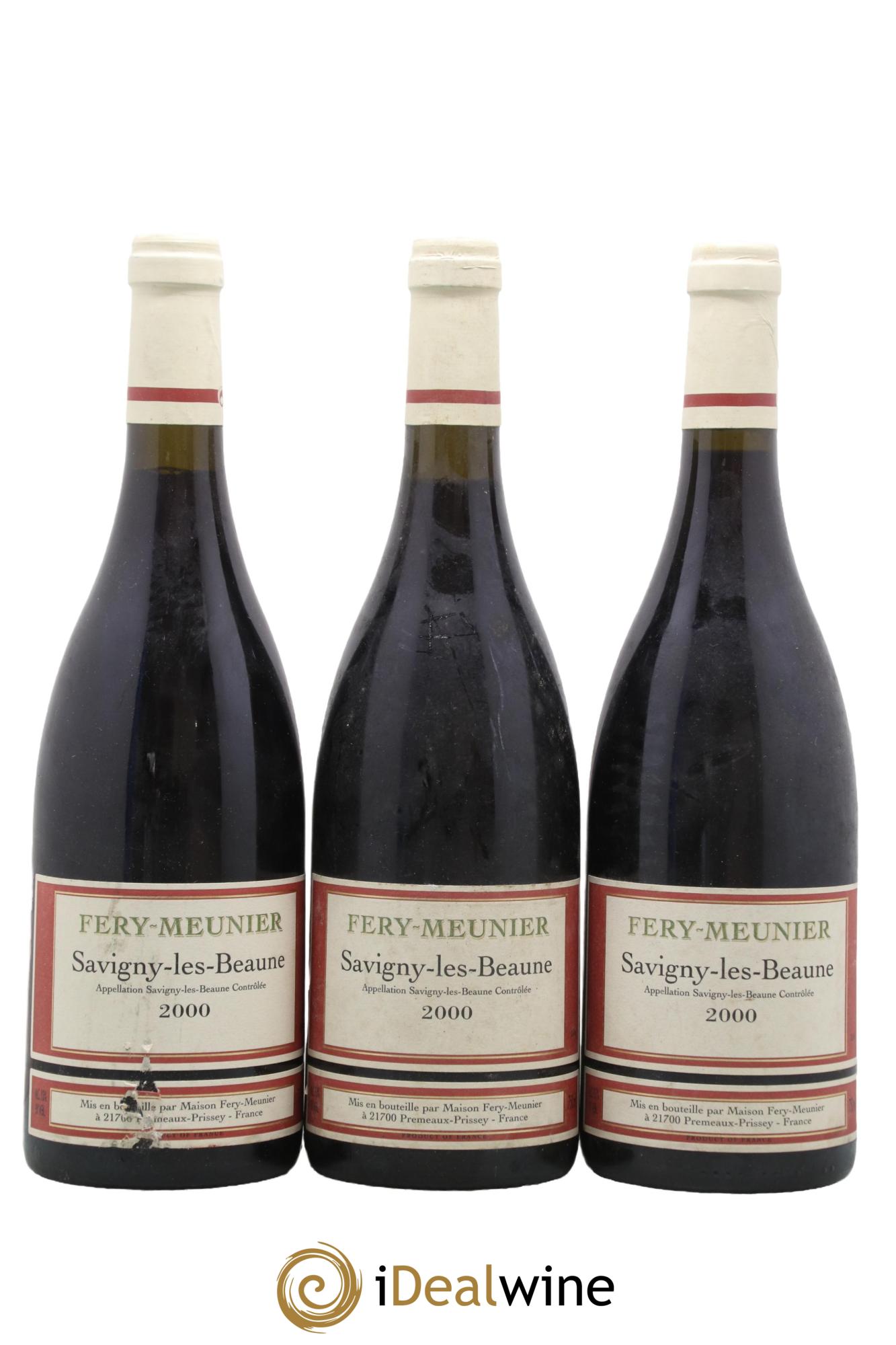 Savigny-lès-Beaune Domaine Fery Meunier 2000 - Lot de 3 bouteilles - 0