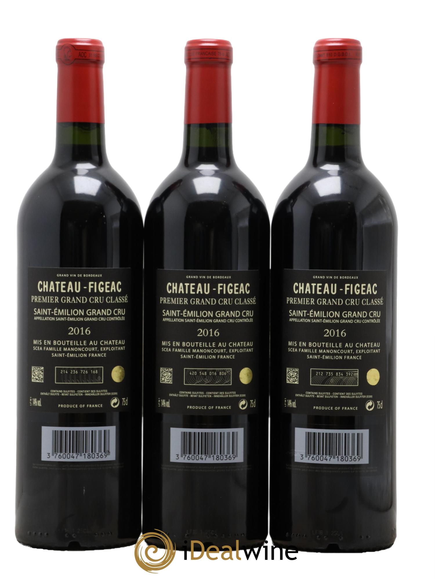 Château Figeac 1er Grand Cru Classé A 2016 - Lot de 6 bouteilles - 4