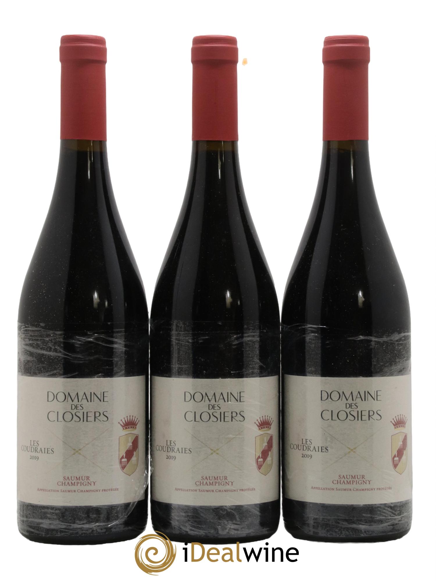 Saumur-Champigny Les Coudraies Domaine des Closiers 2019 - Lot de 3 bouteilles - 0