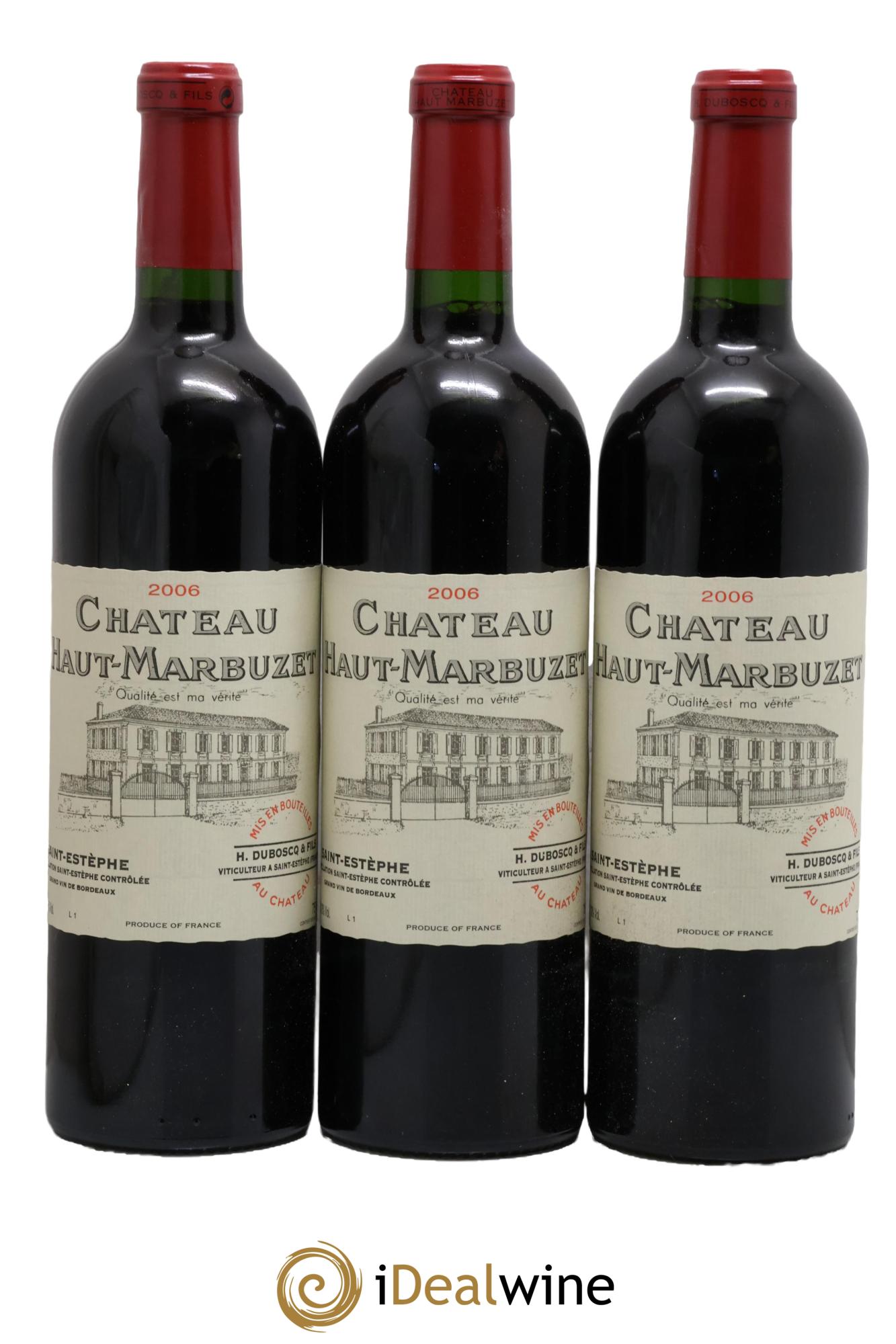 Château Haut Marbuzet 2006 - Posten von 3 Flaschen - 0