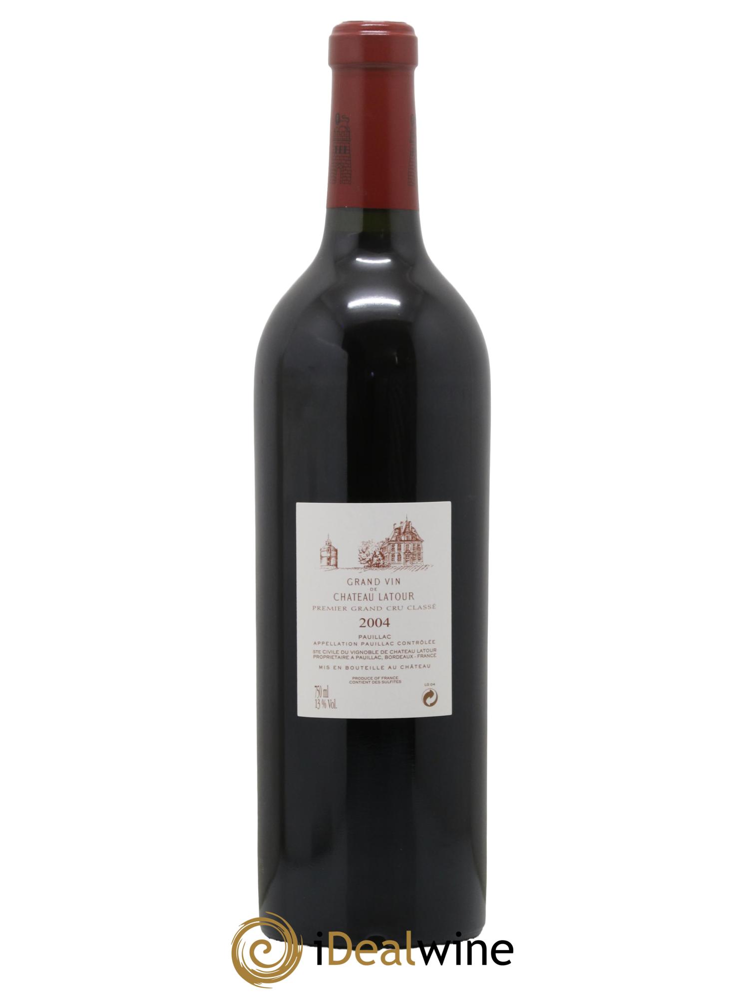 Château Latour 1er Grand Cru Classé 2004 - Lot de 1 bouteille - 1