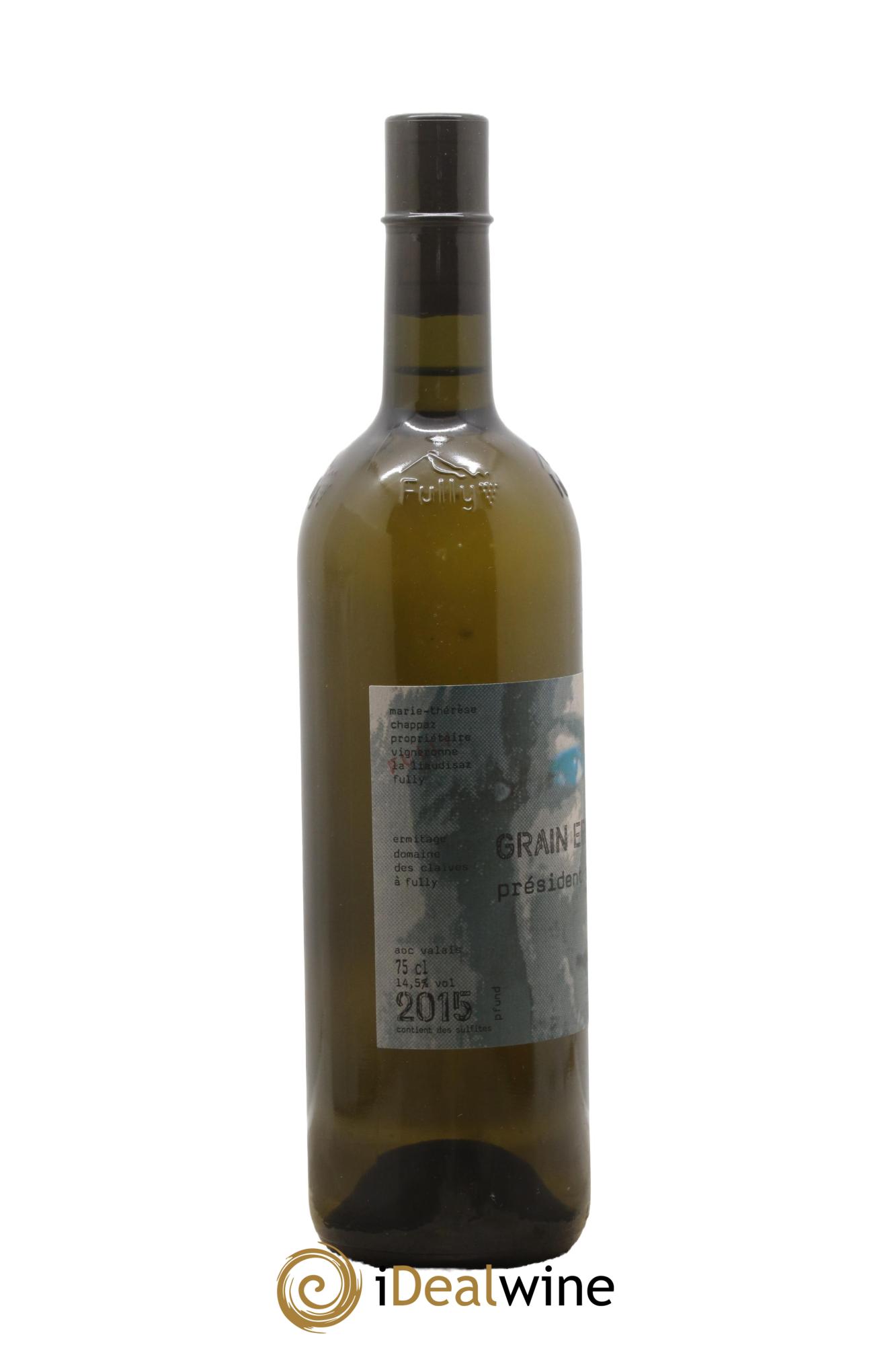 Valais Grain Ermitage Président Troillet Marie-Thérèse Chappaz 2015 - Lot de 1 bouteille - 1