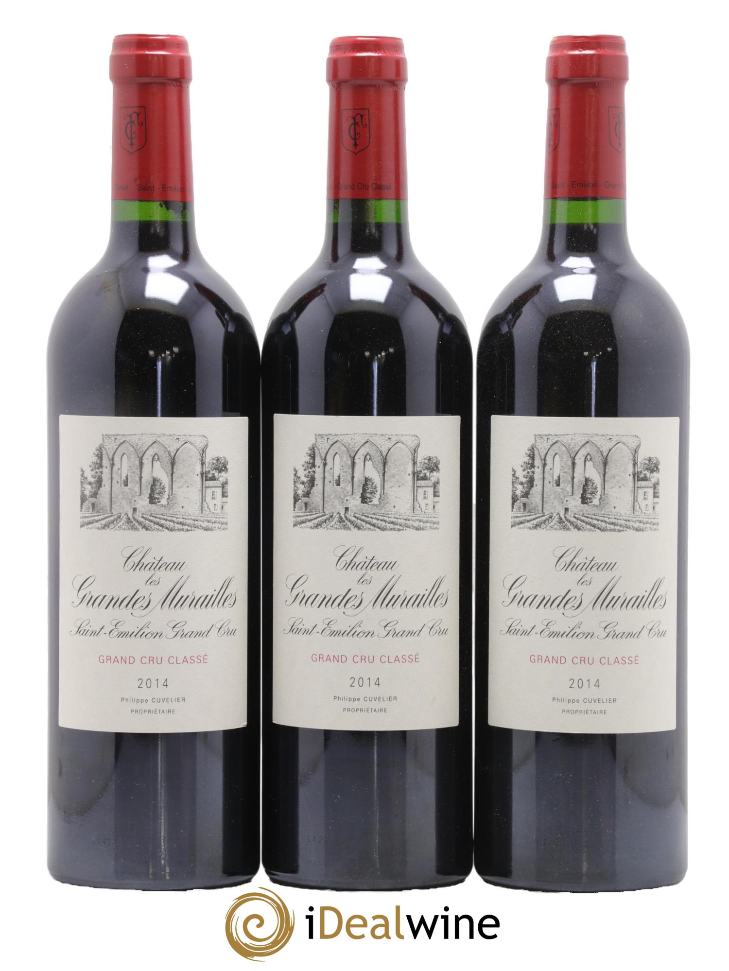 Château les Grandes Murailles Grand Cru Classé  2014 - Posten von 6 Flaschen - 1