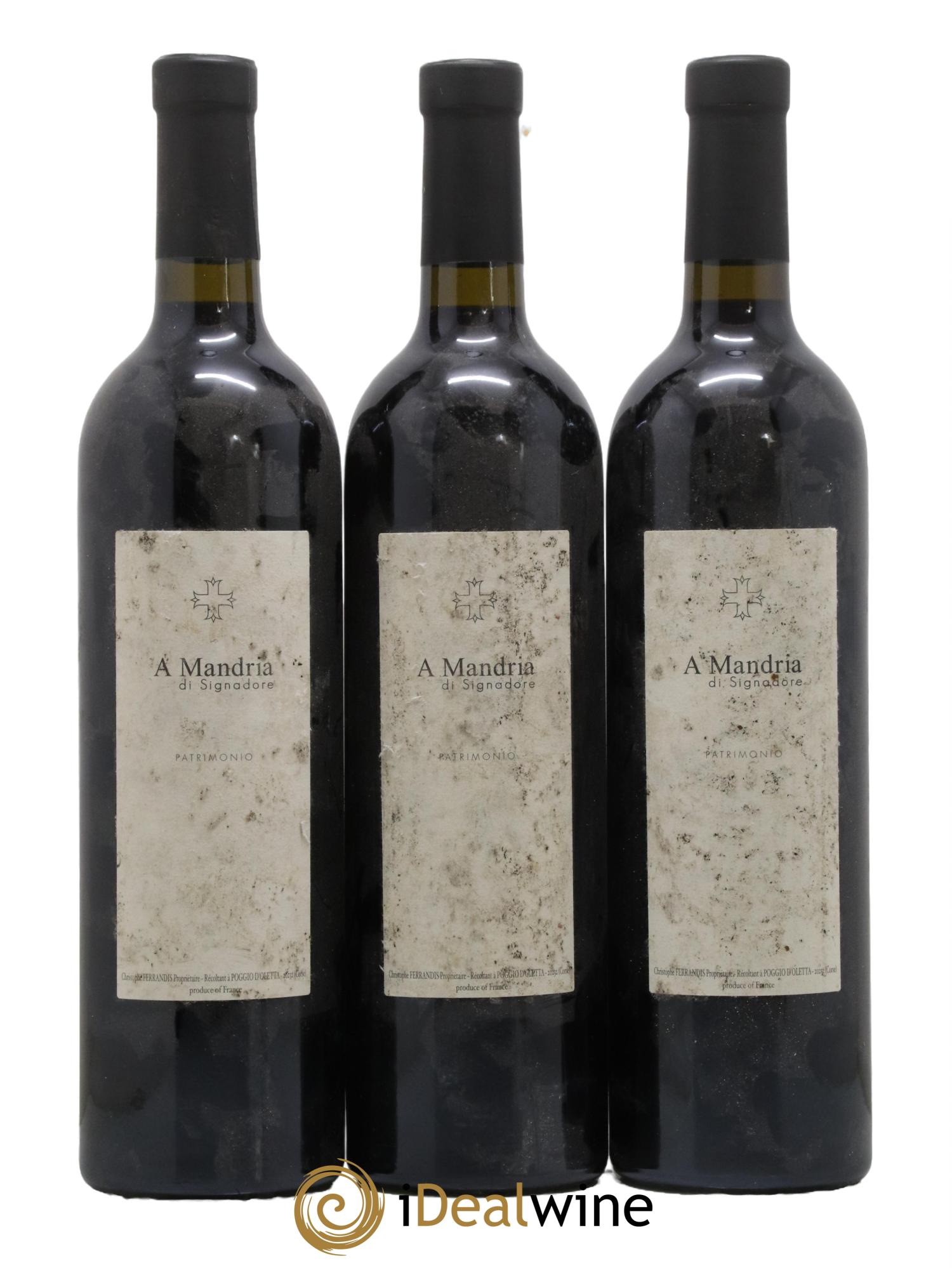 Patrimonio Clos Signadore A Mandria Christophe Ferrandis 2016 - Lot de 3 bouteilles - 0