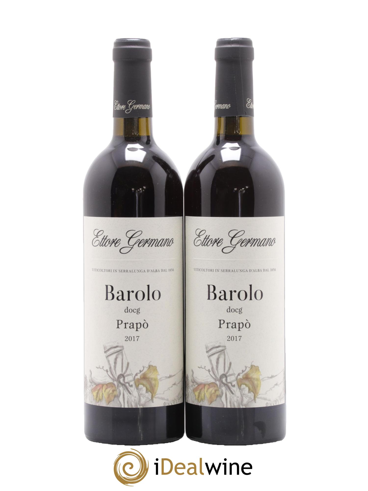 Barolo Prapo Ettore Germano 2017 - Lot de 2 bouteilles - 0