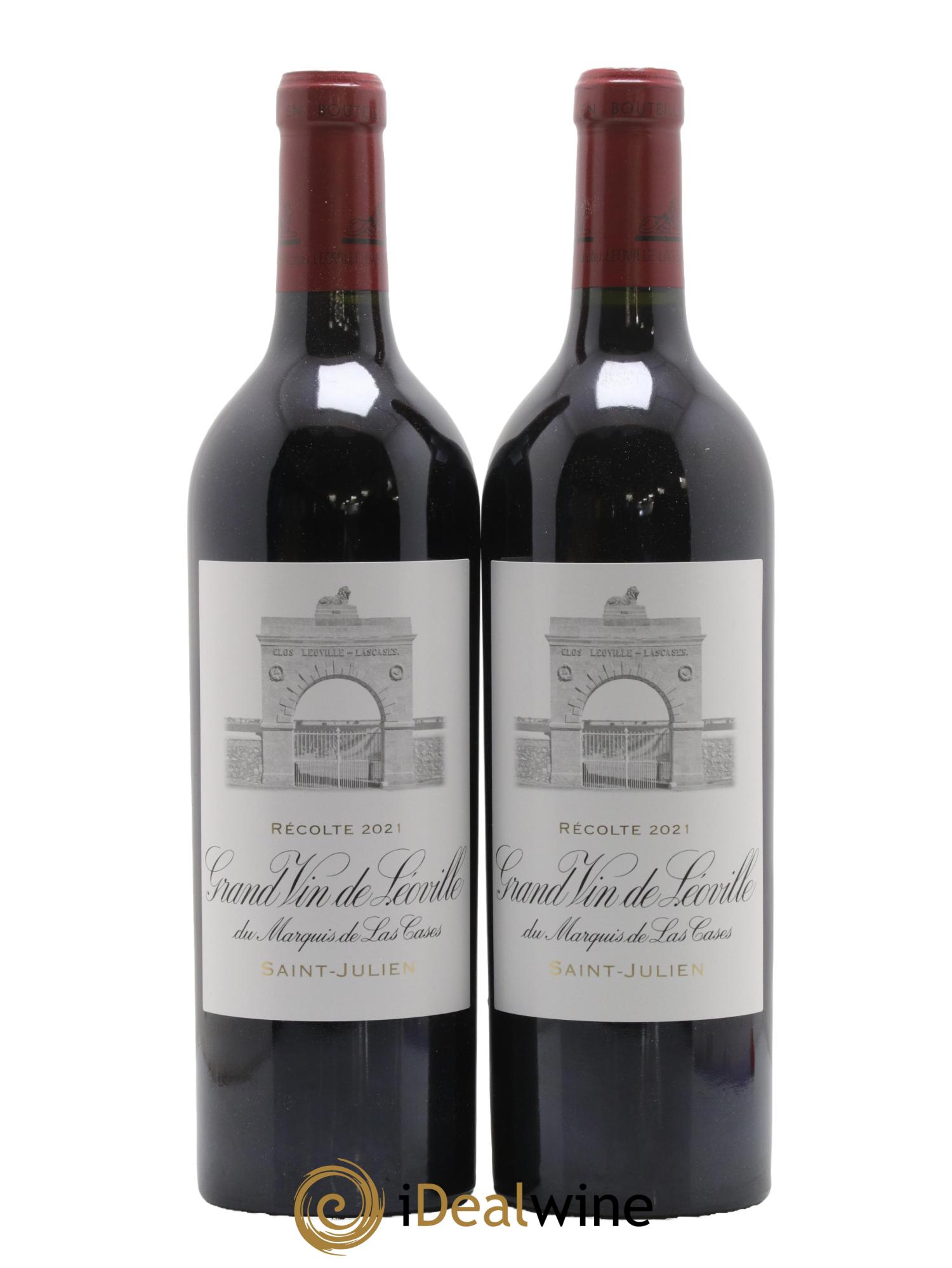 Château Léoville Las Cases 2ème Grand Cru Classé 2021 - Lotto di 2 bottiglie - 1
