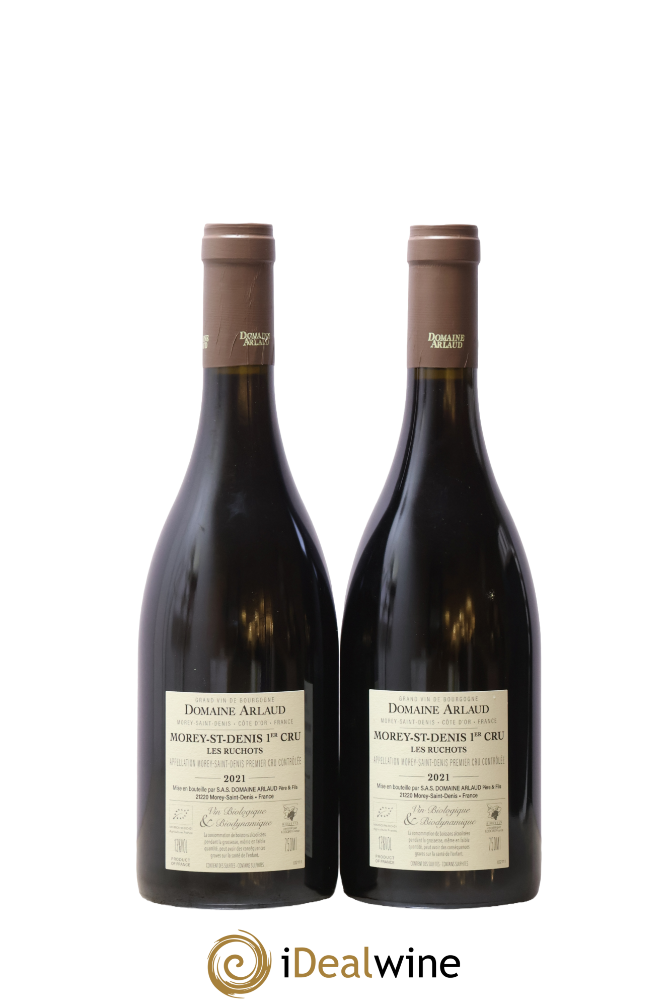 Morey-Saint-Denis 1er Cru Les Ruchots Arlaud 2021 - Lot de 2 bouteilles - 1