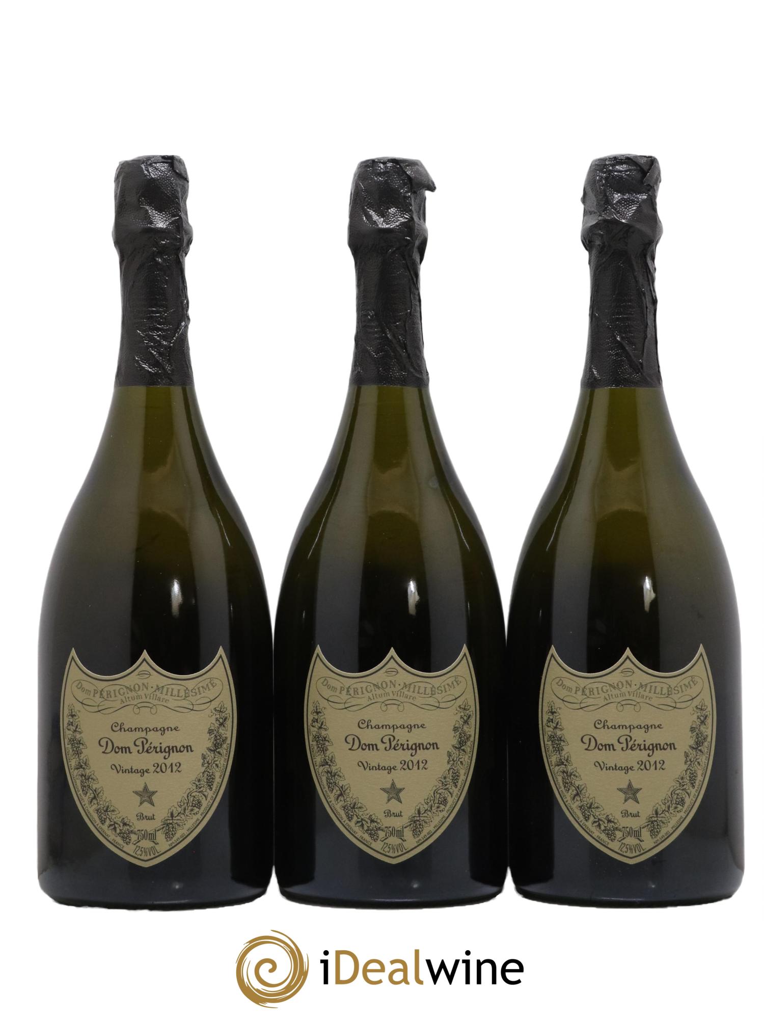 Brut Dom Pérignon 2012 - Lot de 3 bouteilles - 0