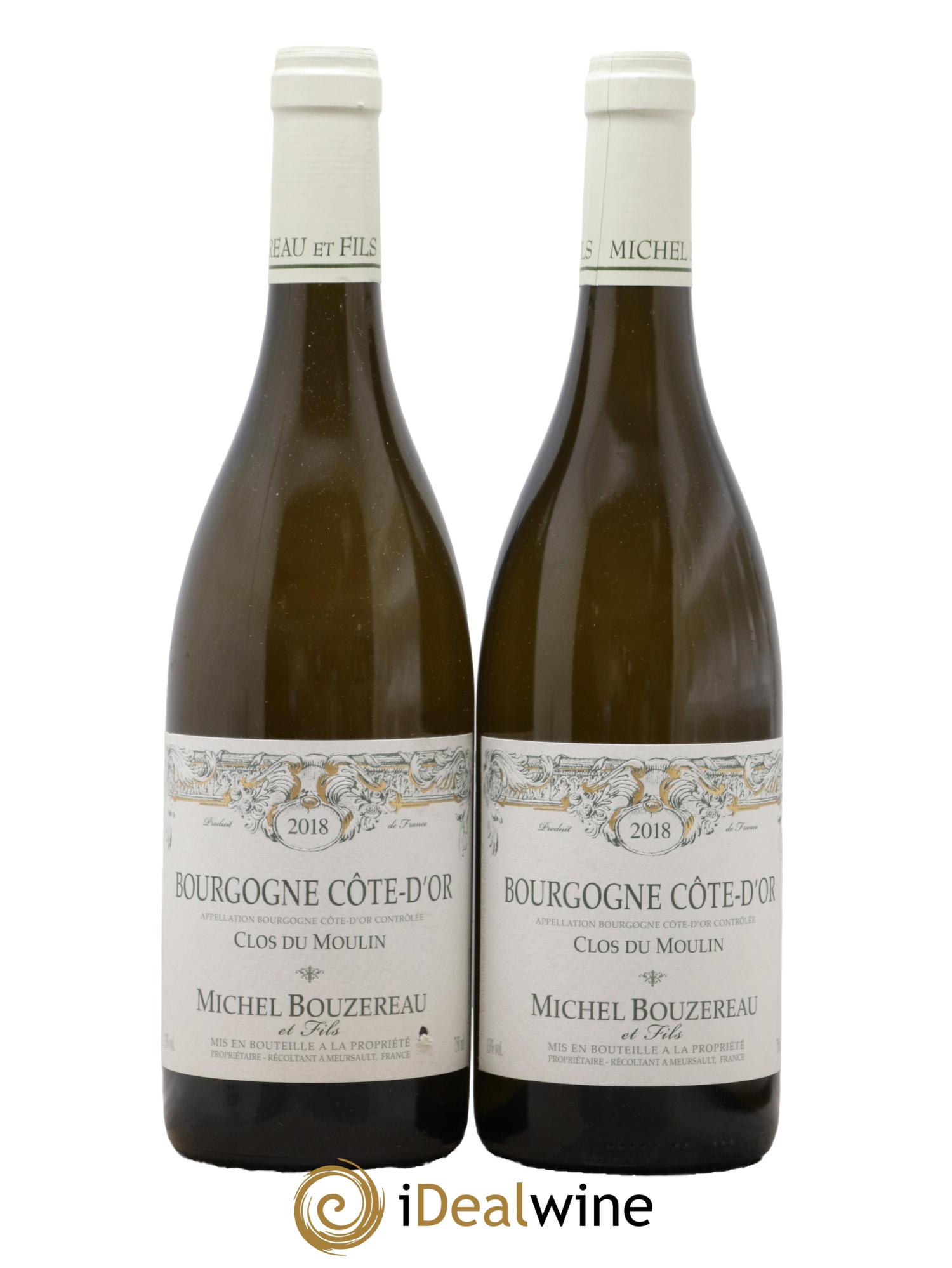 Bourgogne Côte-d'Or Clos du Moulin Michel Bouzereau et Fils (Domaine) 2018 - Lot of 2 bottles - 0
