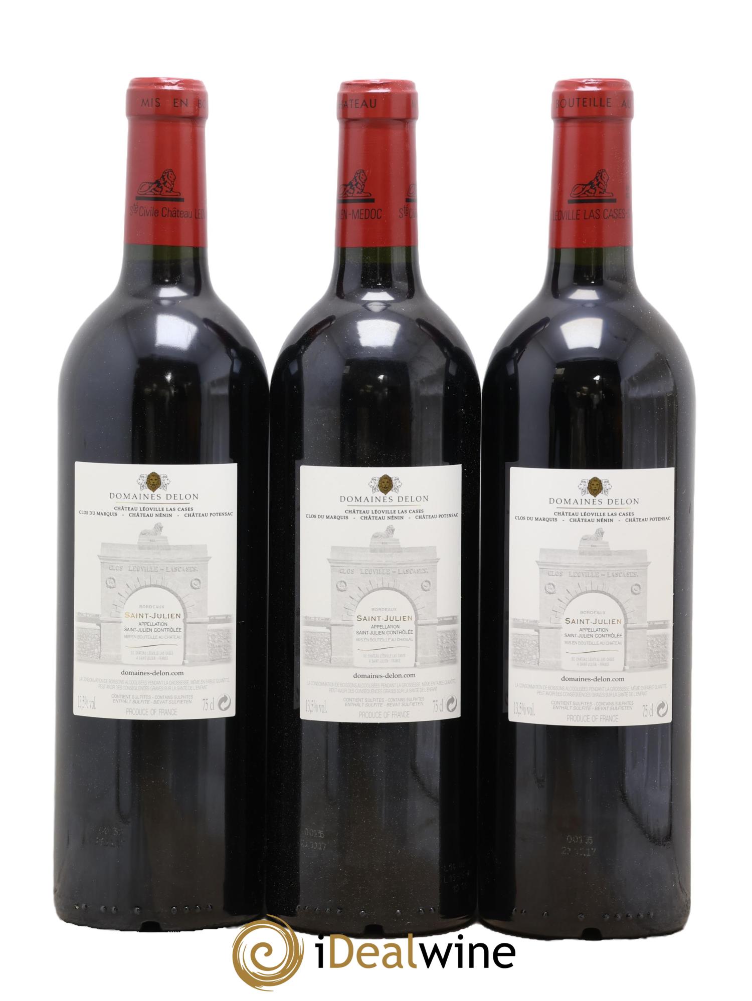 Château Léoville Las Cases 2ème Grand Cru Classé 2015 - Lot de 3 bouteilles - 1