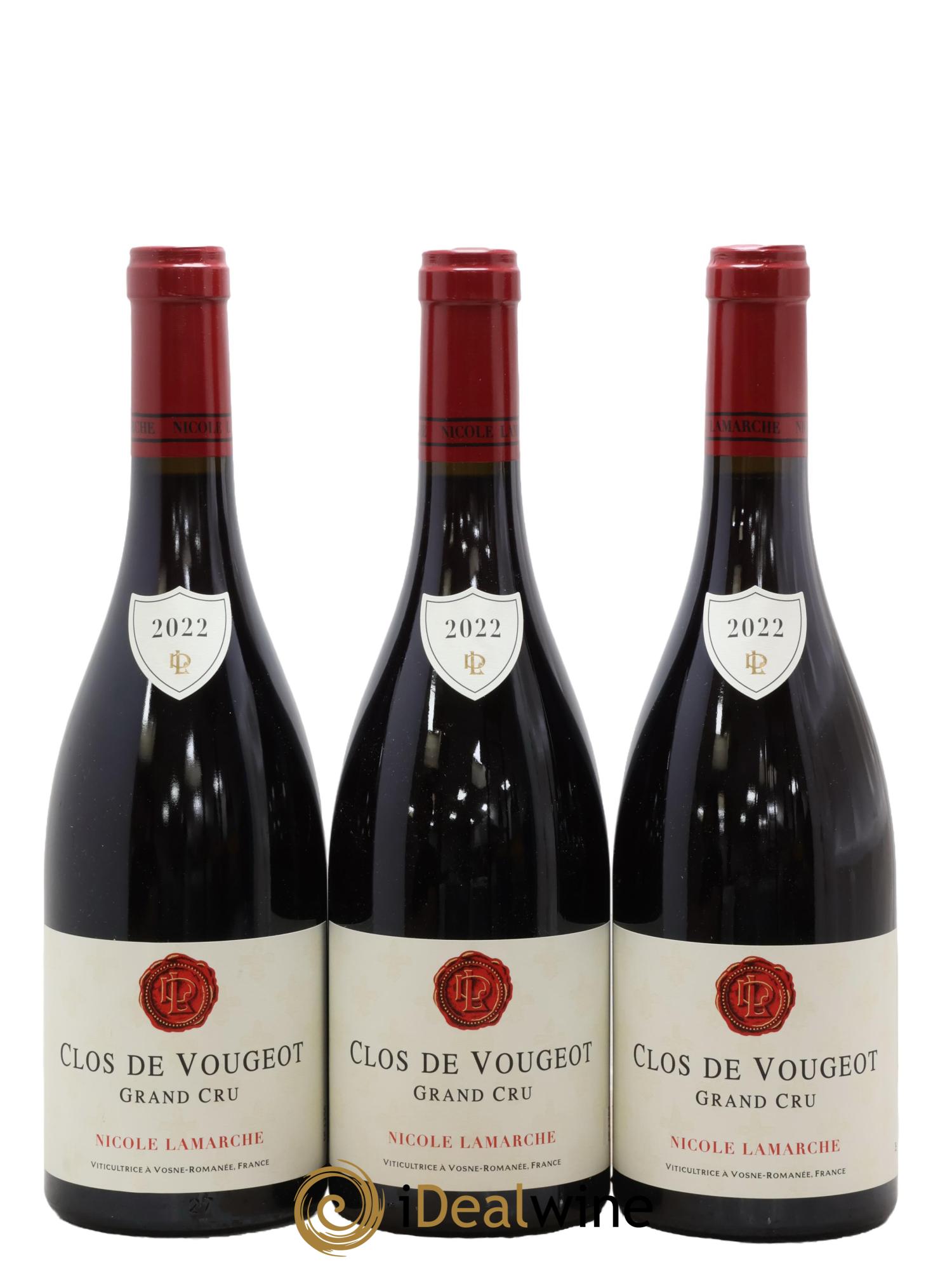 Clos de Vougeot Grand Cru Lamarche (Domaine) 2022 - Lot de 3 bouteilles - 0