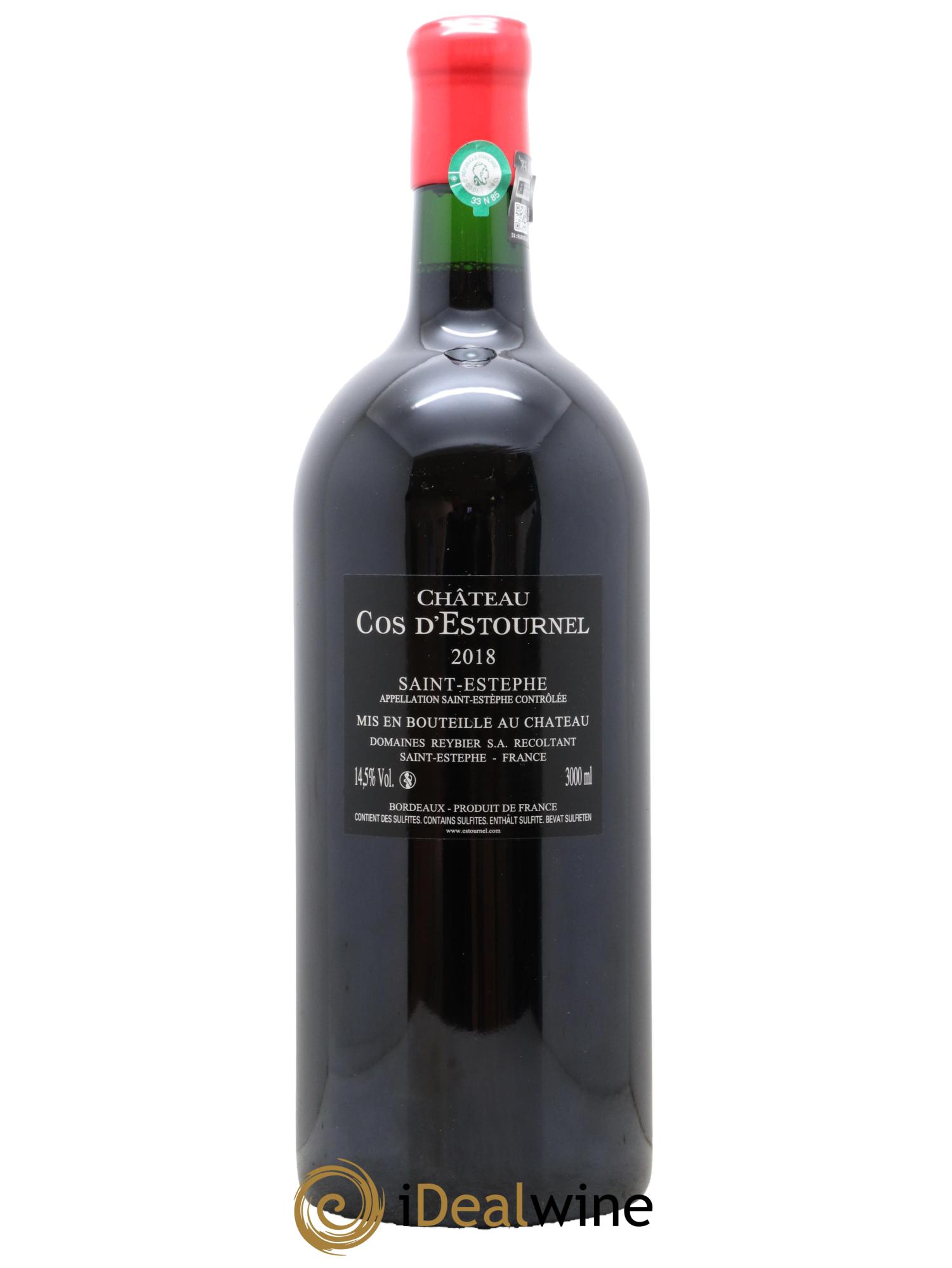 Cos d'Estournel 2ème Grand Cru Classé 2018 - Lot de 1 double magnum - 2