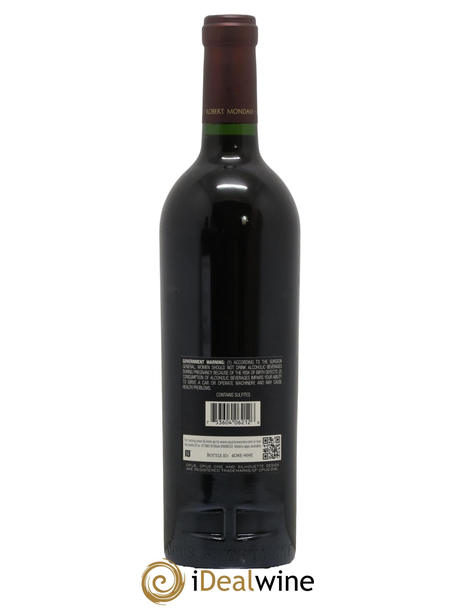 Napa Valley Opus One Robert Mondavi 2012 - Lot de 1 bouteille - 1