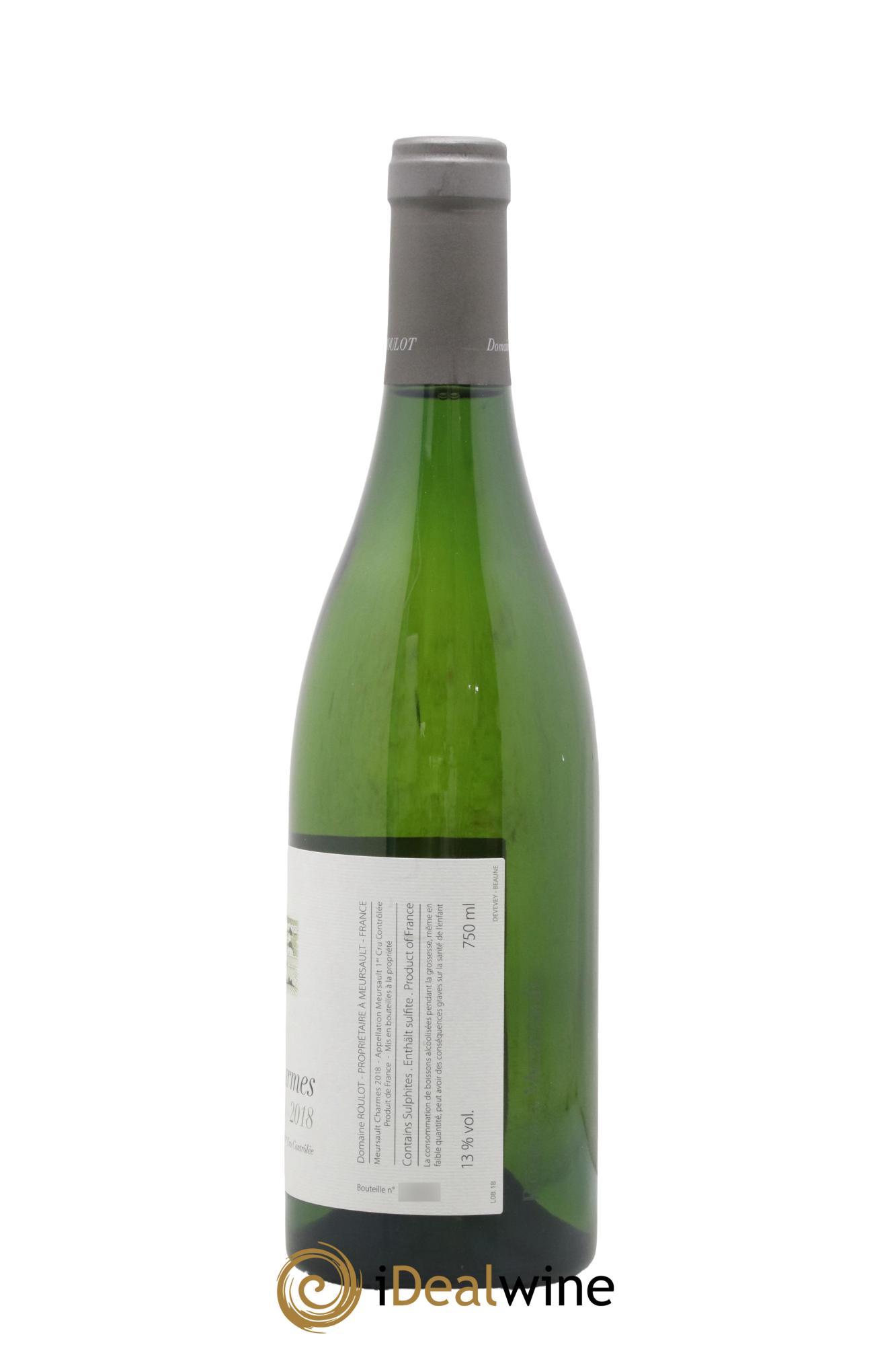 Meursault 1er Cru Charmes Roulot (Domaine) 2018 - Lot de 1 bouteille - 1