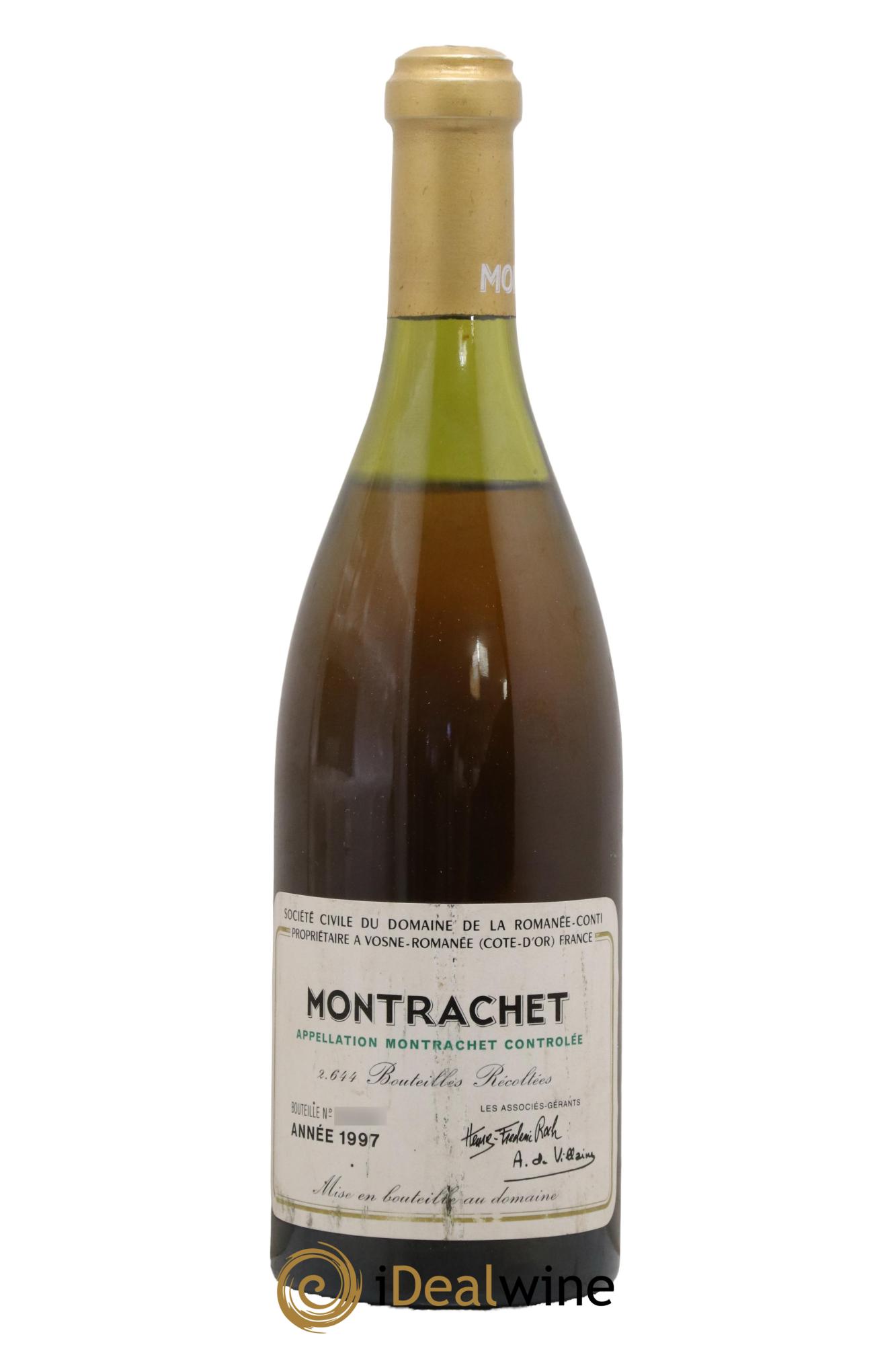 Montrachet Grand Cru Domaine de la Romanée-Conti 1997 - Lot of 1 bottle - 0