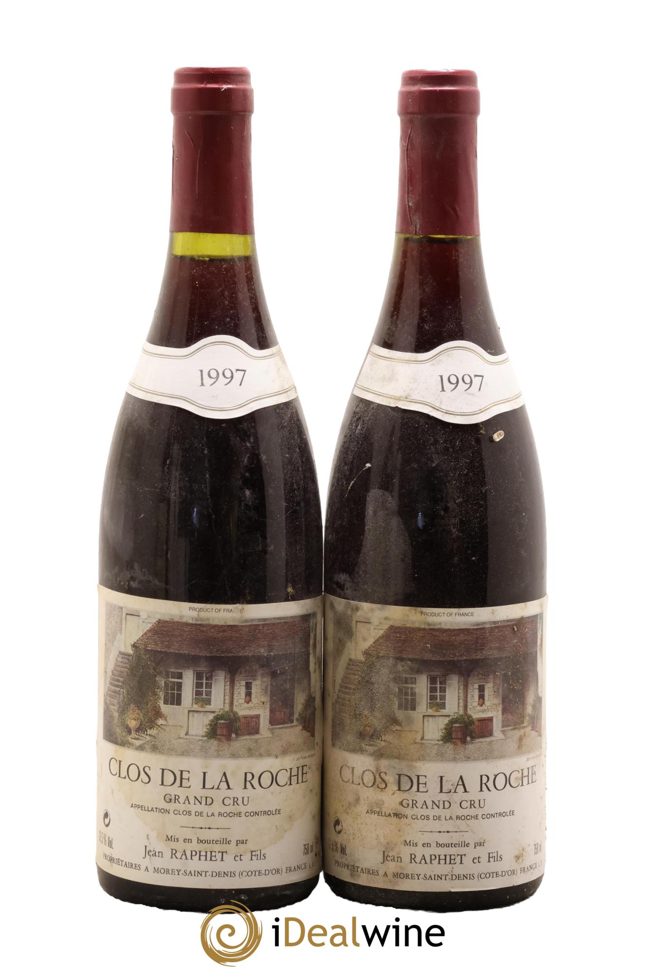 Clos de la Roche Grand Cru Jean Raphet & Fils 1997 - Lot de 2 bouteilles - 0