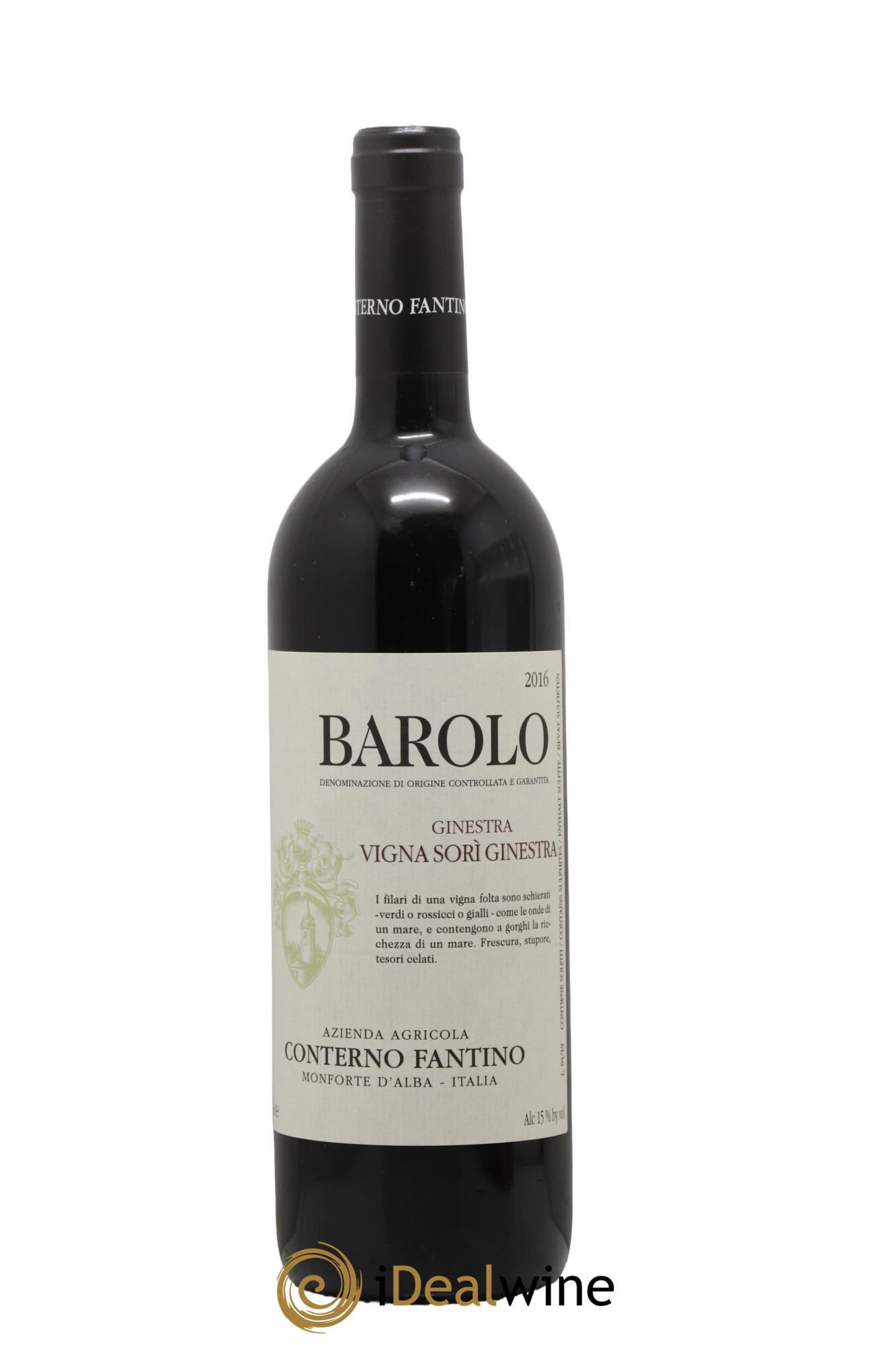 Barolo DOCG Sori Ginestra Conterno Fantino 2016 - Lot de 1 bouteille - 0