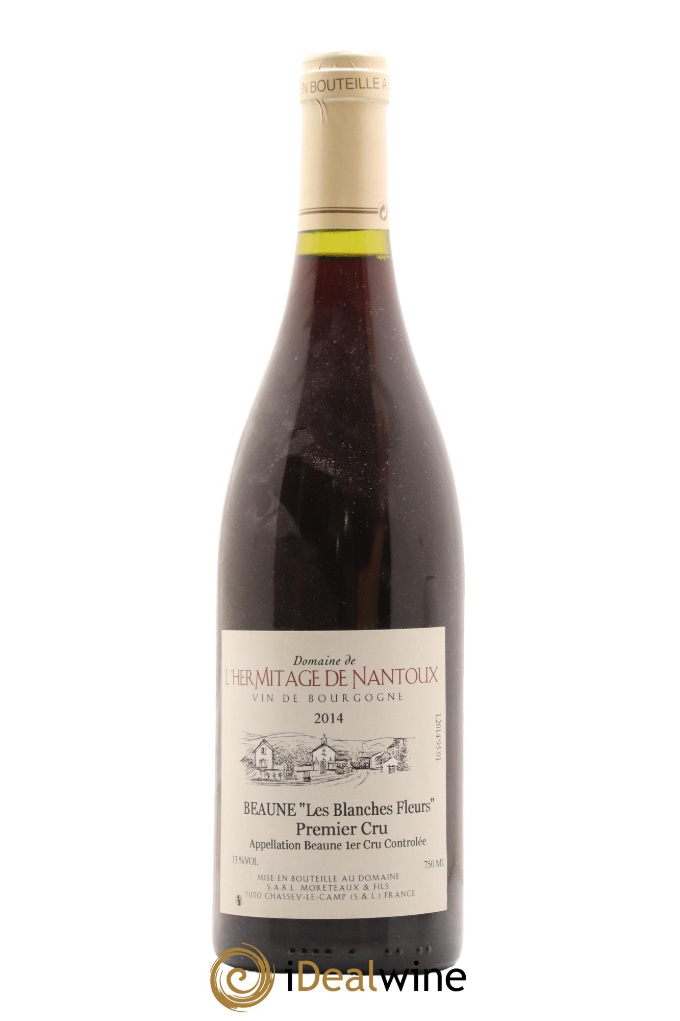 Beaune 1er Cru Les Blanches Fleurs Domaine De L'Hermitage De Nantoux 2014 - Lot de 1 bouteille - 0