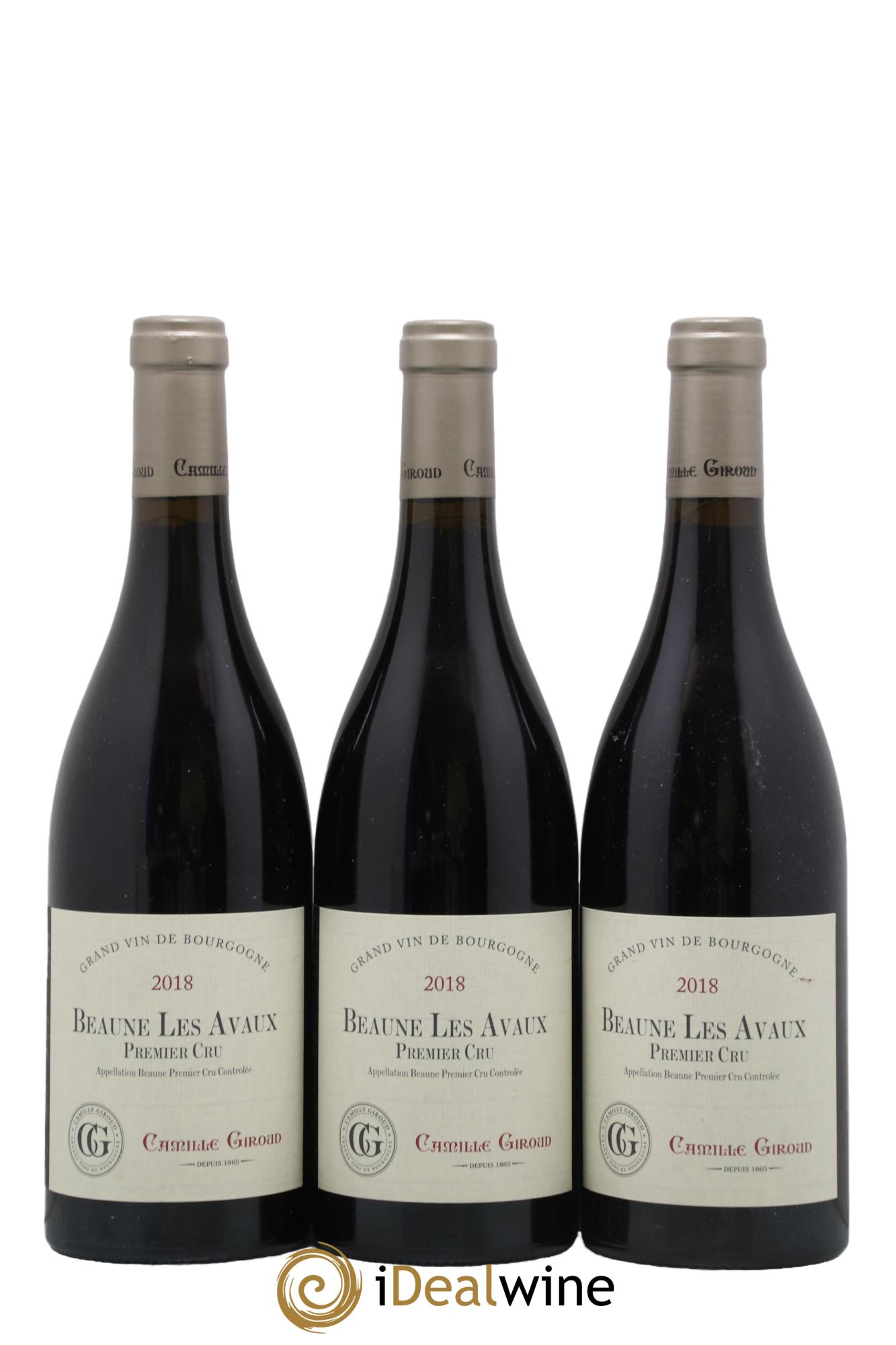 Beaune 1er Cru Les Avaux Domaine Camille Giroud 2018 - Lot de 3 bouteilles - 0