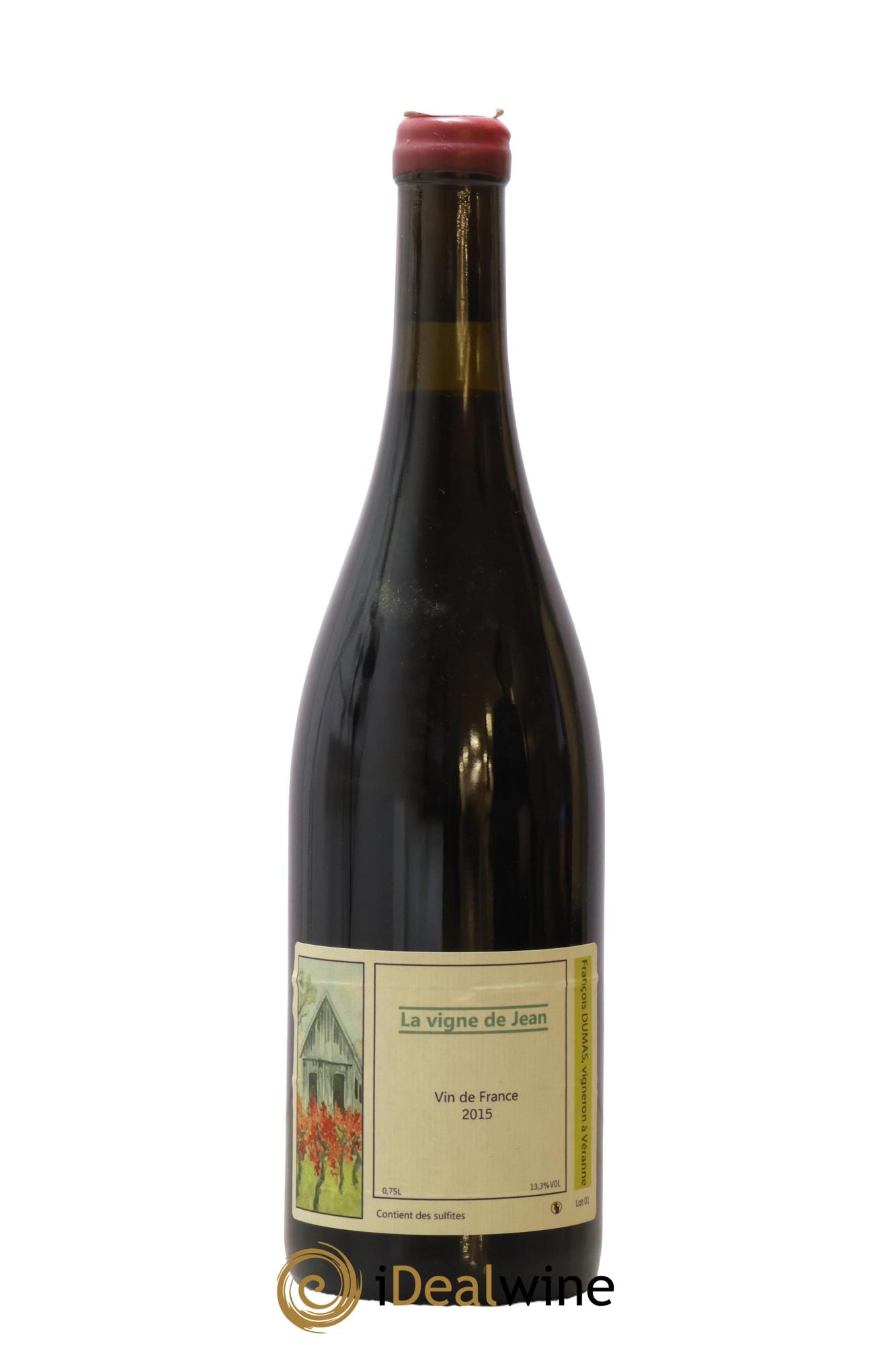 Vin de France La Vigne de Jean François Dumas 2015 - Lot of 1 bottle - 0