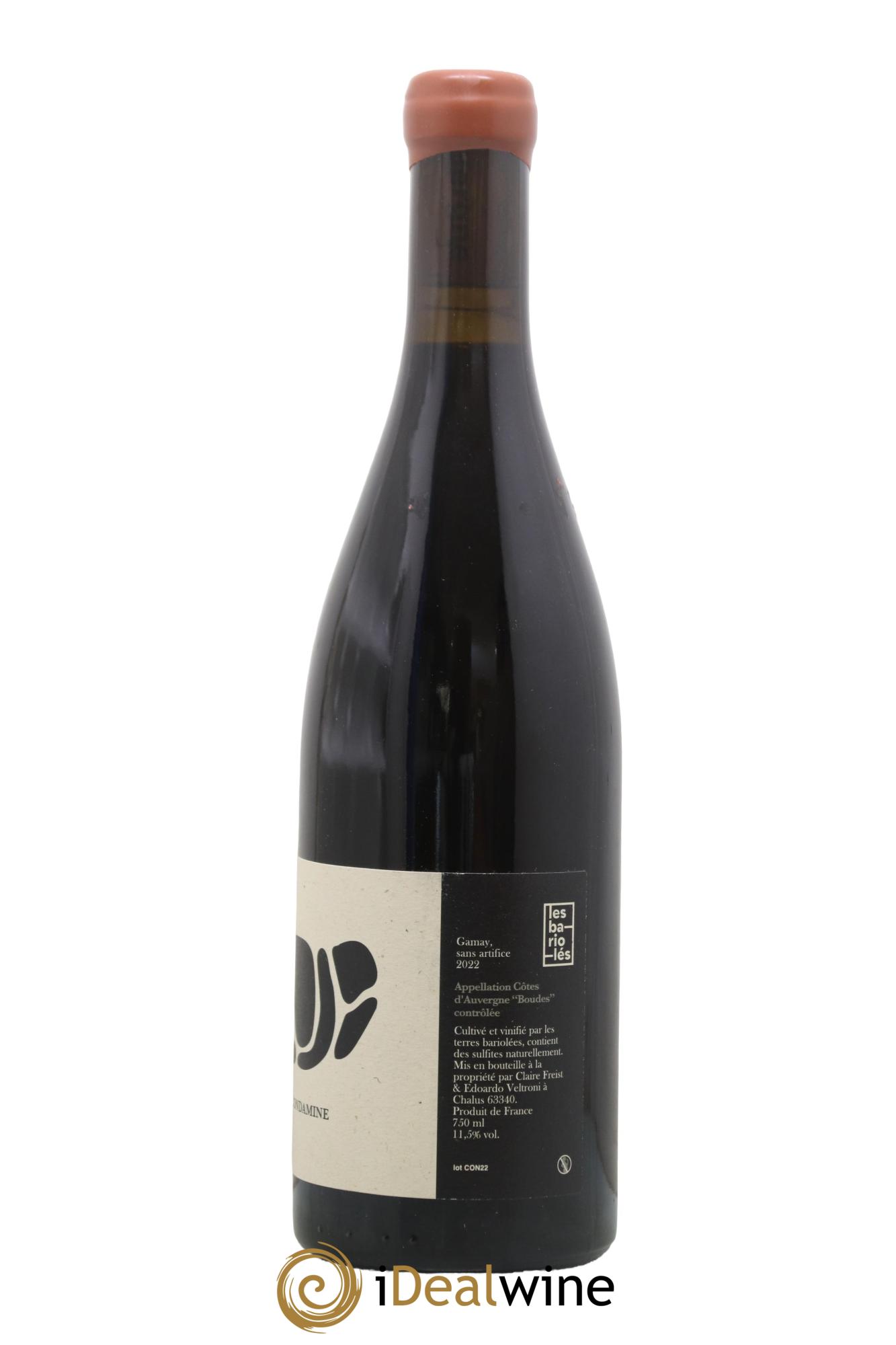Côtes d'Auvergne AOP Boudes La Condamine Domaine les Bariolés 2022 - Lot de 1 bouteille - 1