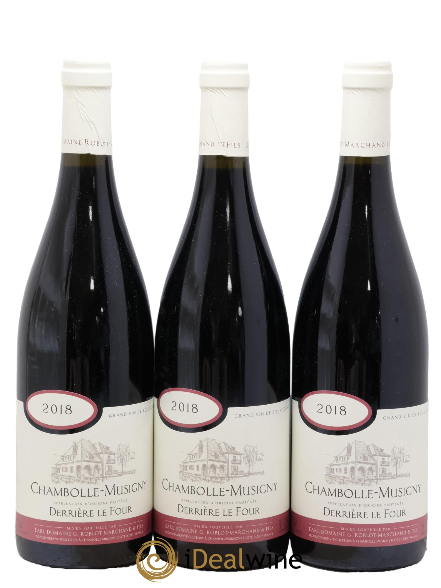 Chambolle-Musigny Derrière Le Four G.Roblot-Marchand & Fils 2018 - Lot de 3 bouteilles - 0