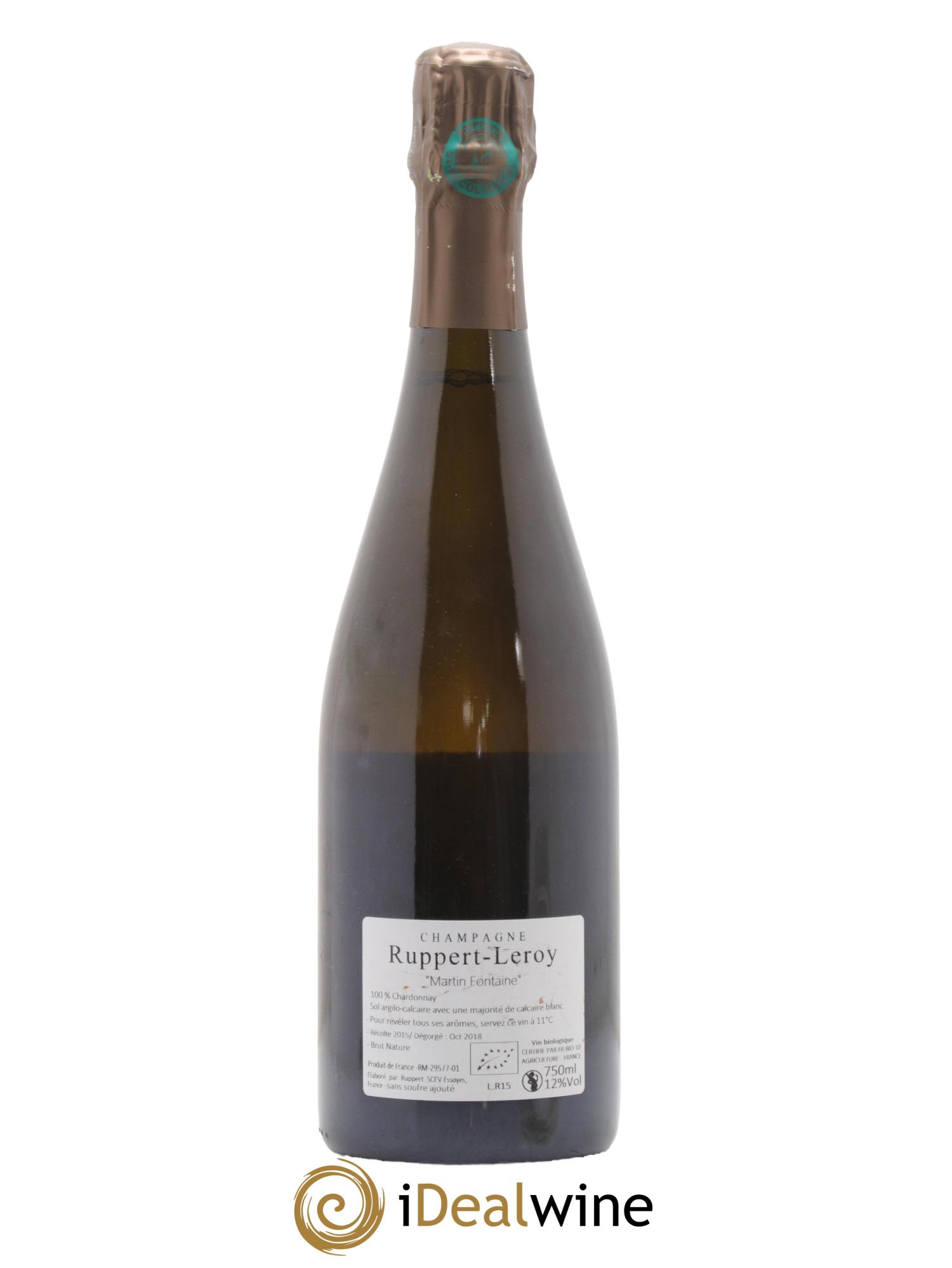 Martin Fontaine Ruppert-Leroy (Domaine) 2015 - Lot de 1 bouteille - 1