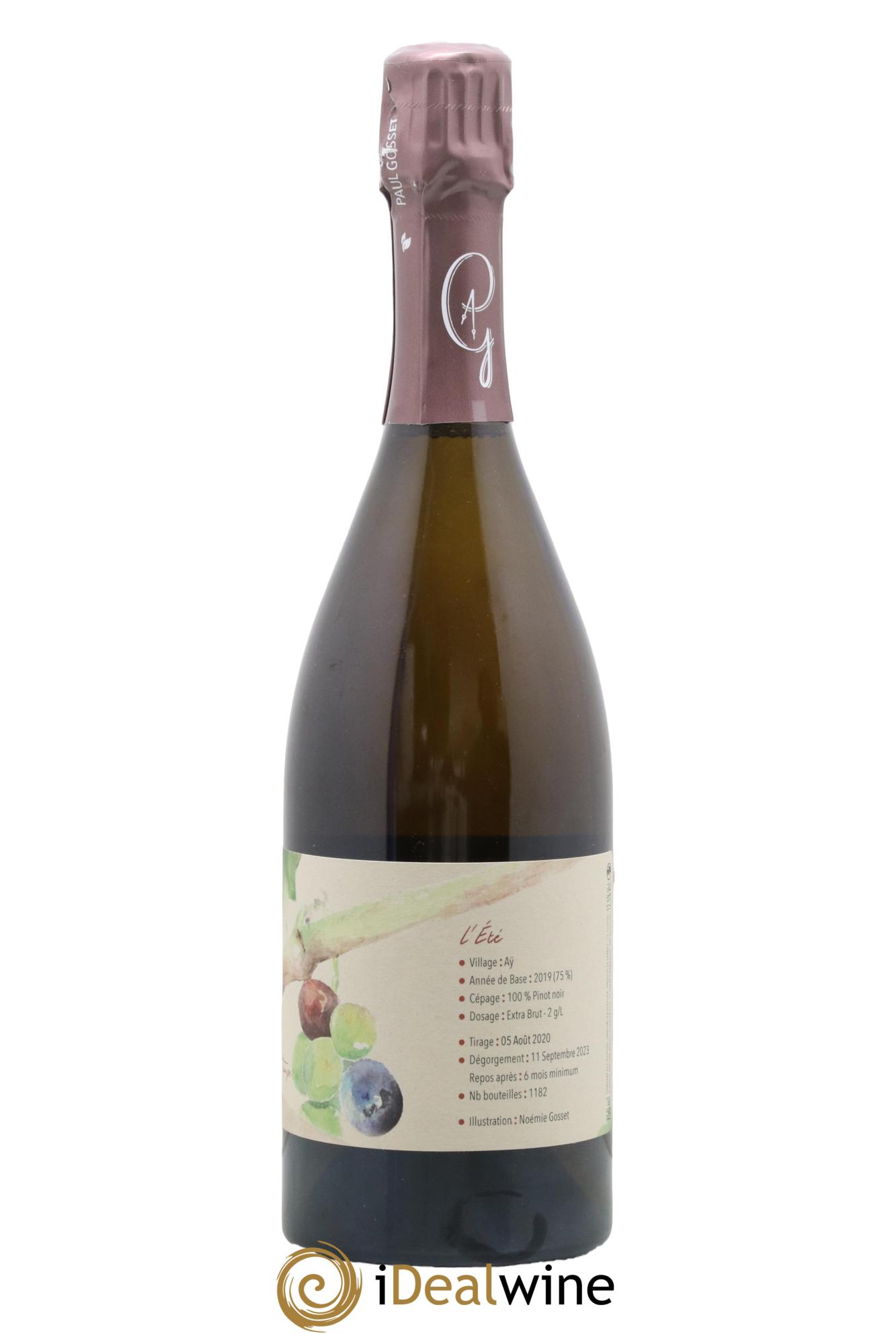 Au Fil du Temps l'Ete Paul Gosset - Lot de 1 bouteille - 1