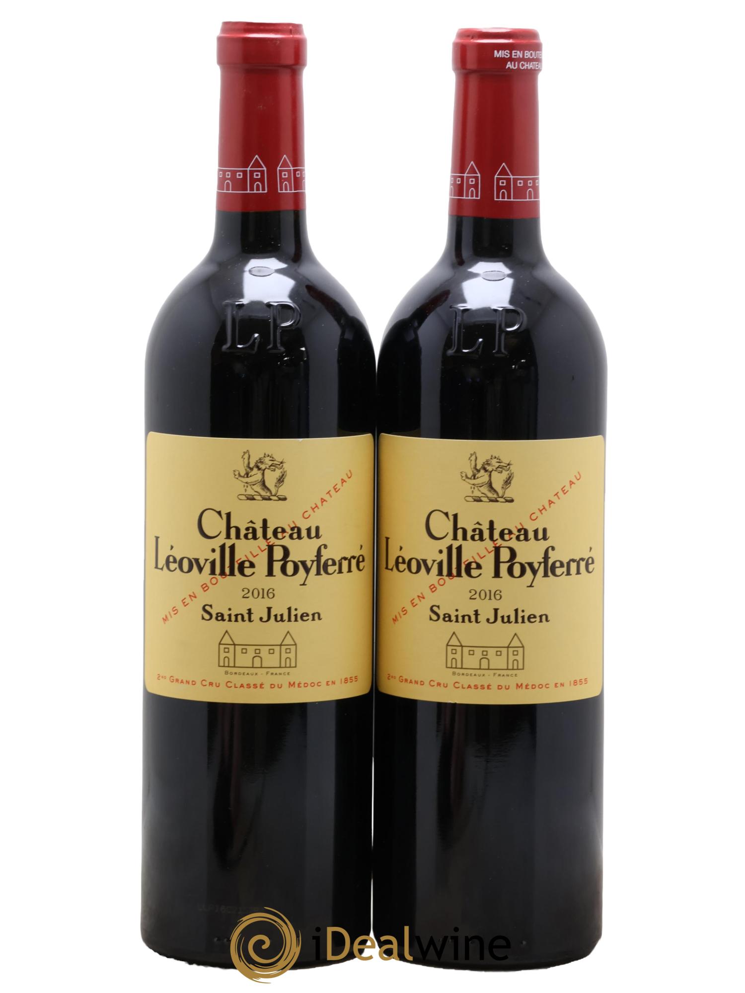 Château Léoville Poyferré 2ème Grand Cru Classé  2016 - Posten von 2 Flaschen - 0