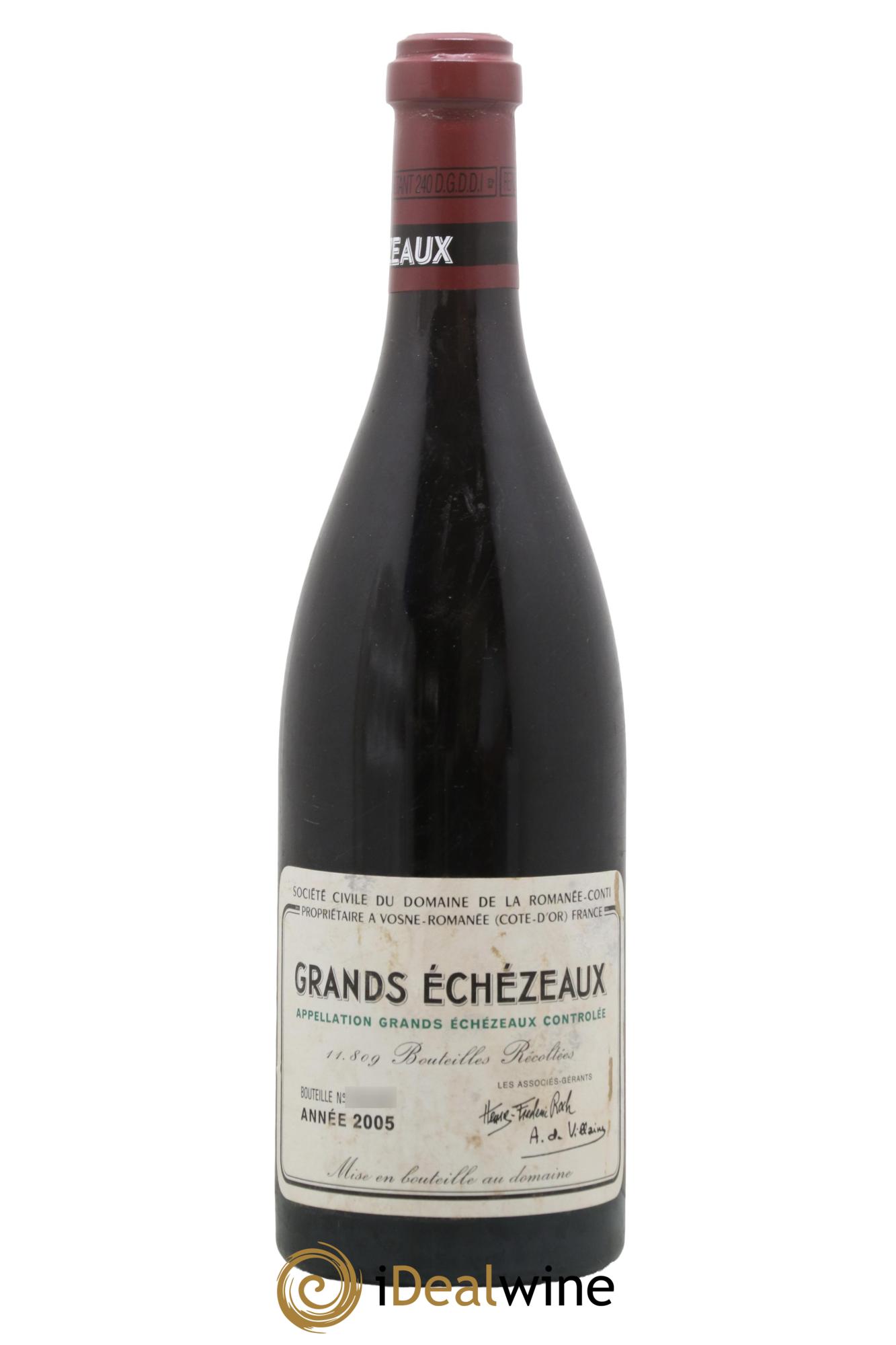 Grands-Echezeaux Grand Cru Domaine de la Romanée-Conti 2005 - Lot de 1 bouteille - 0