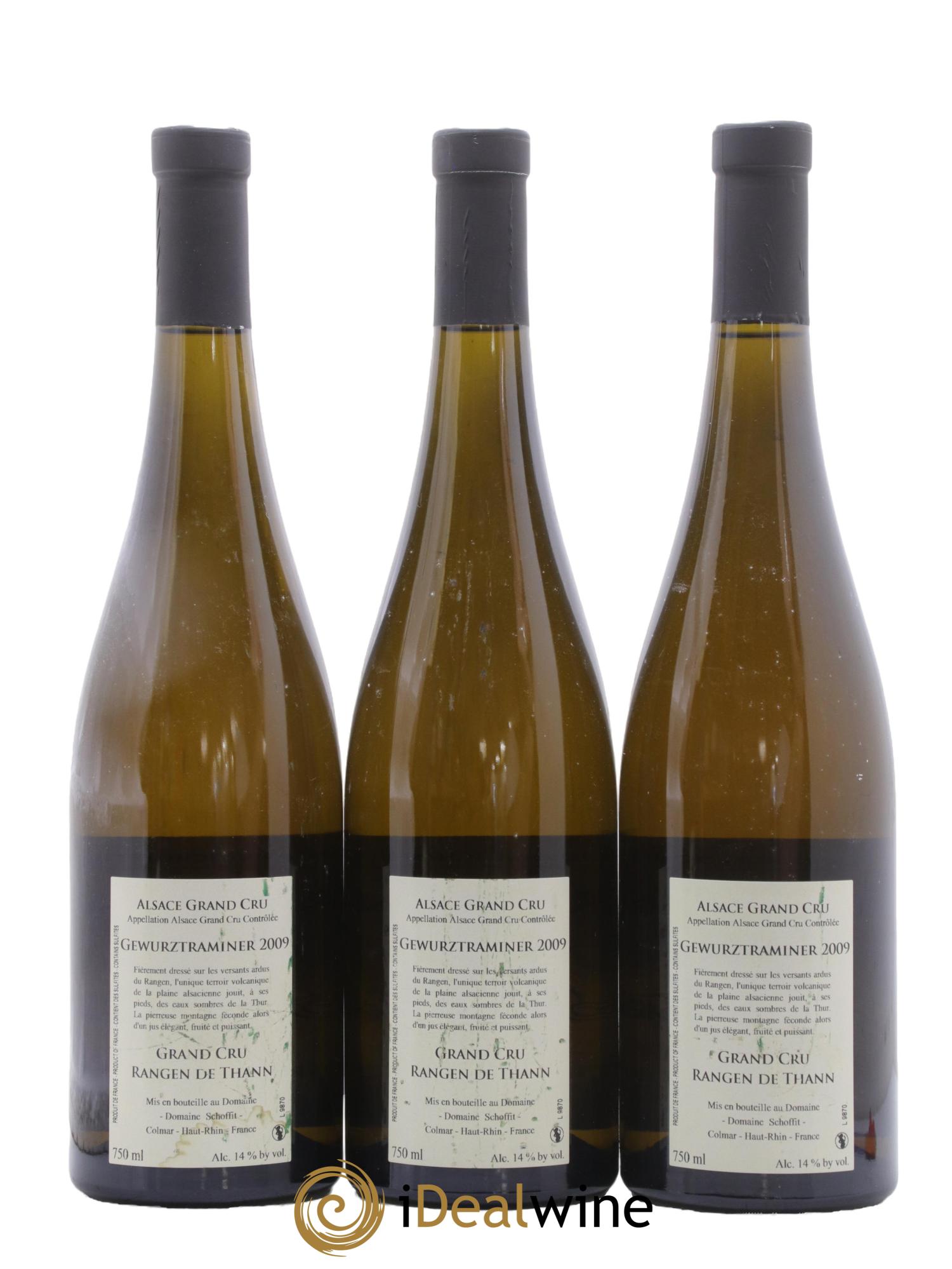 Gewurztraminer Rangen Clos Saint Théobald Schoffit (Domaine) Muscat Vendanges Tardives Schoffit 2009 - Posten von 3 Flaschen - 1