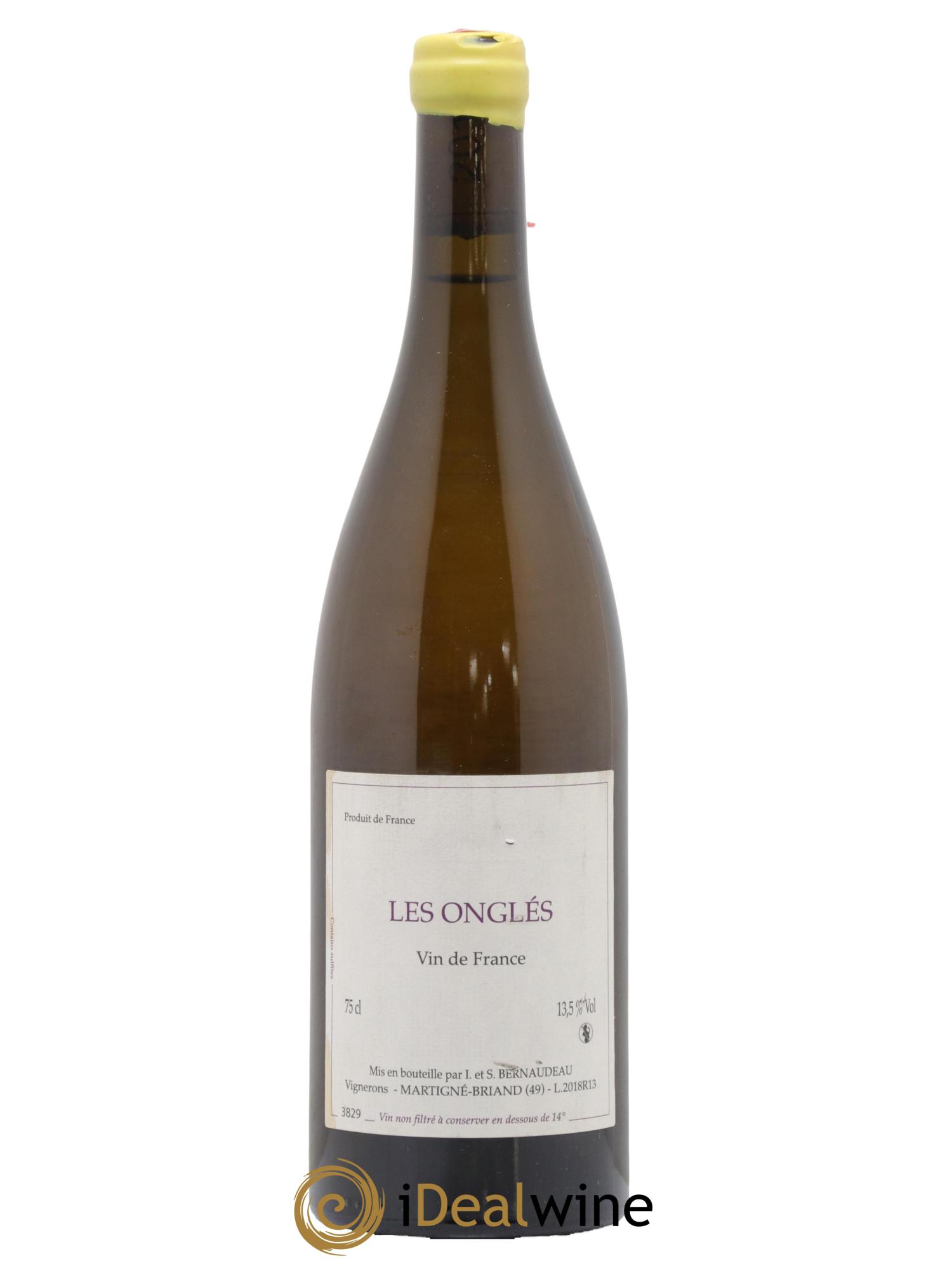Vin de France Les Onglés Stéphane Bernaudeau 2018 - Lot de 1 bouteille - 0