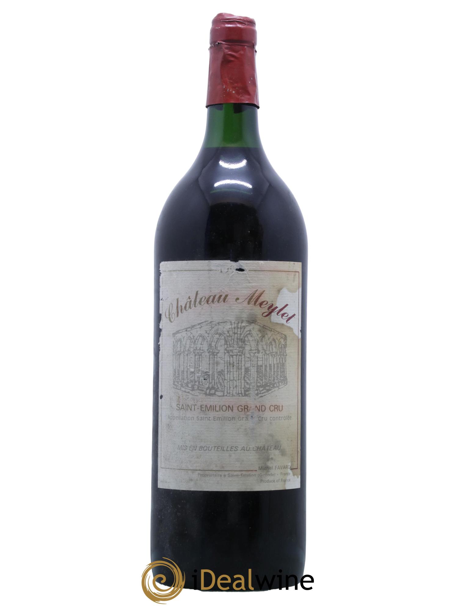 Saint-Émilion Grand Cru Chateau Meylet 1990 - Lot de 1 magnum - 0