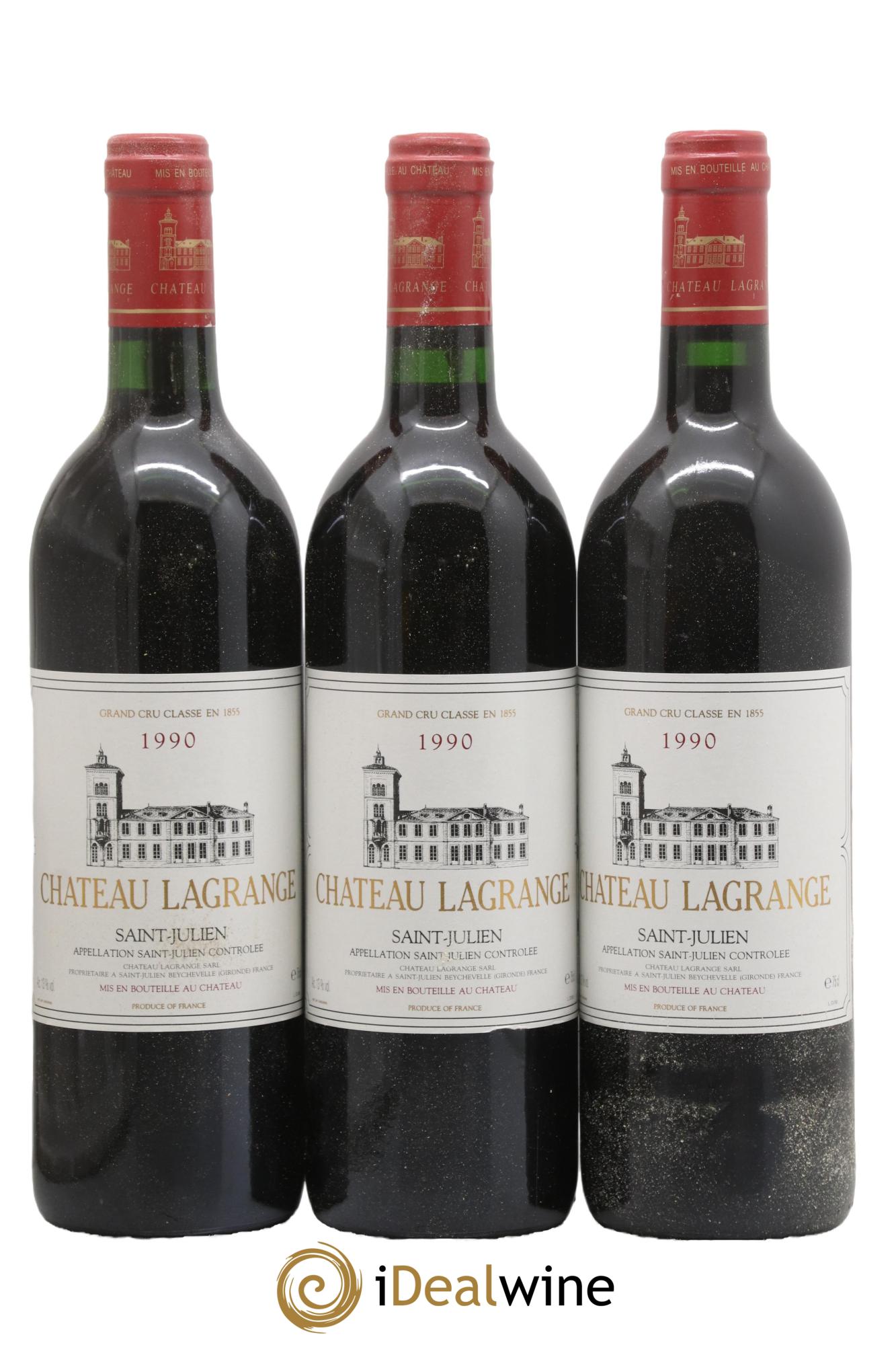 Château Lagrange 3ème Grand Cru Classé 1990 - Lot of 3 bottles - 0