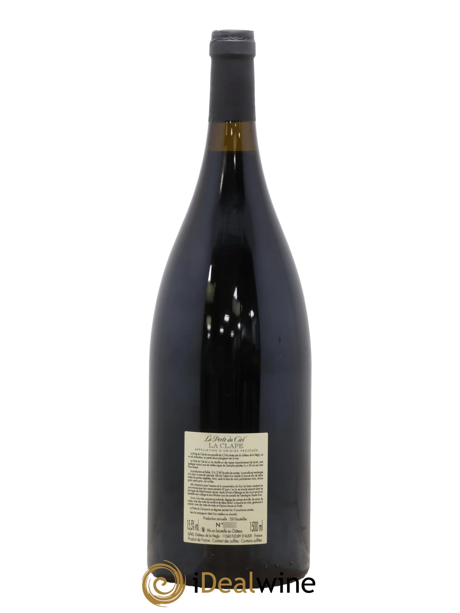 La Clape Château de La Négly La Porte du Ciel Jean Paux-Rosset 2019 - Lot de 1 magnum - 1
