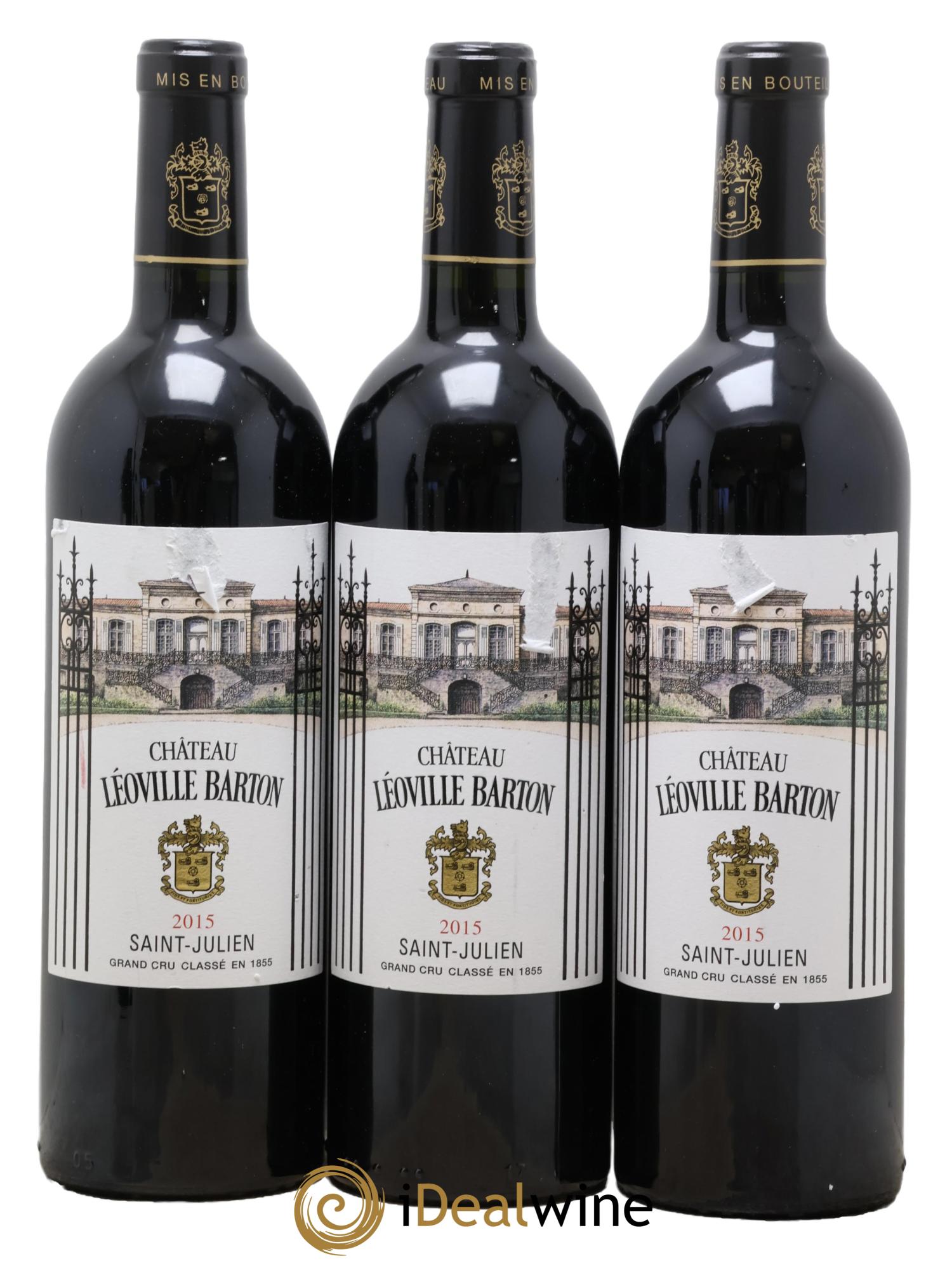 Château Léoville Barton 2ème Grand Cru Classé 2015 - Posten von 3 Flaschen - 0