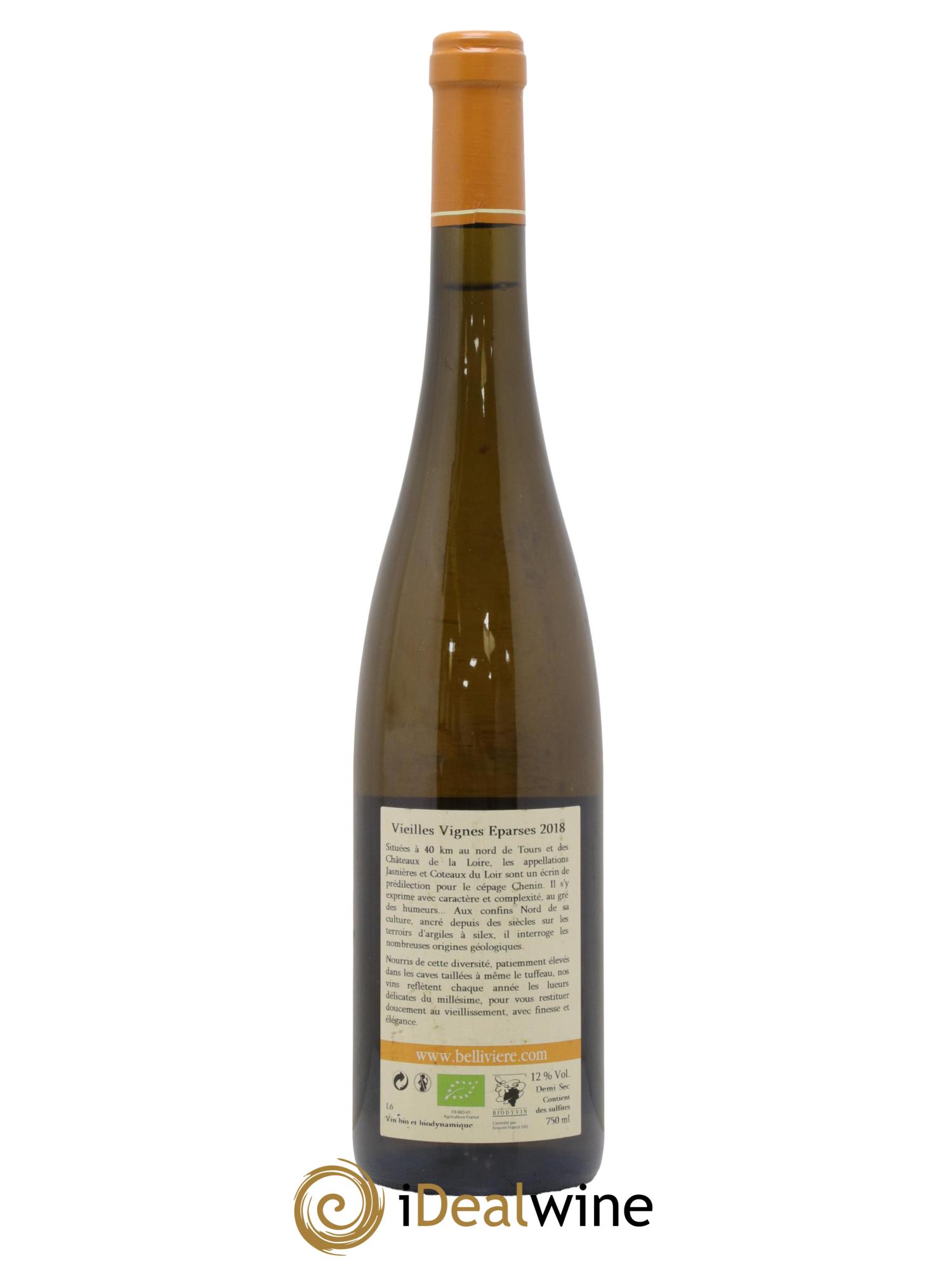 Coteaux du Loir Vieilles Vignes Eparses Domaine de Bellivière 2018 - Lot de 1 bouteille - 1