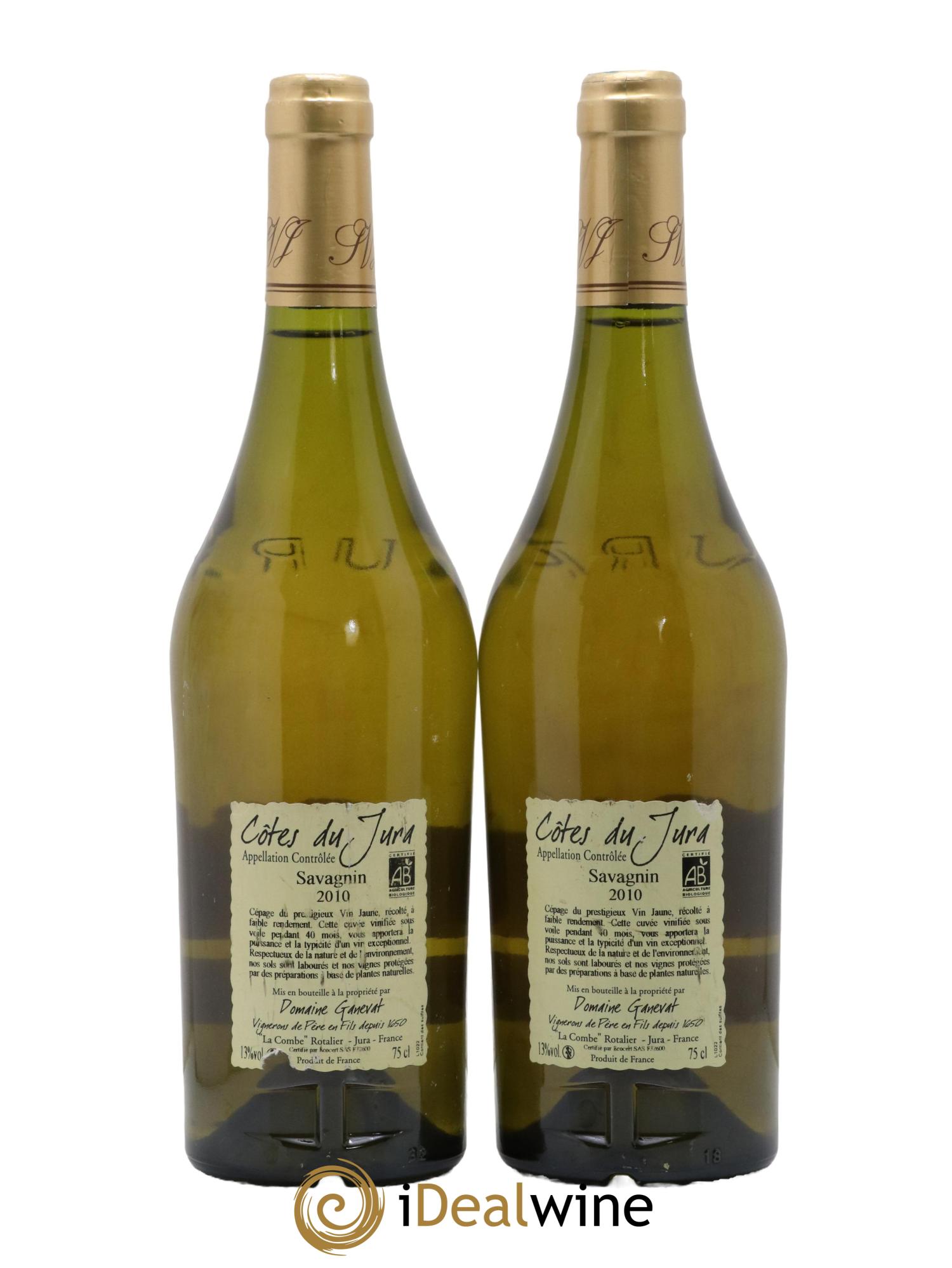 Côtes du Jura Cuvée Prestige Jean-François Ganevat (Domaine) 2010 - Lot de 2 bouteilles - 1