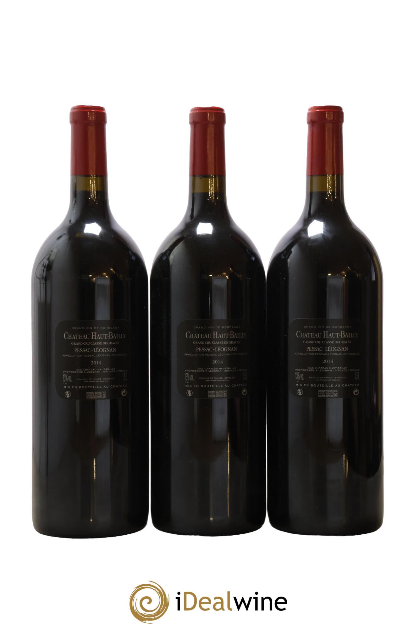 Château Haut-Bailly Cru Classé de Graves 2014 - Lot de 3 magnums - 2