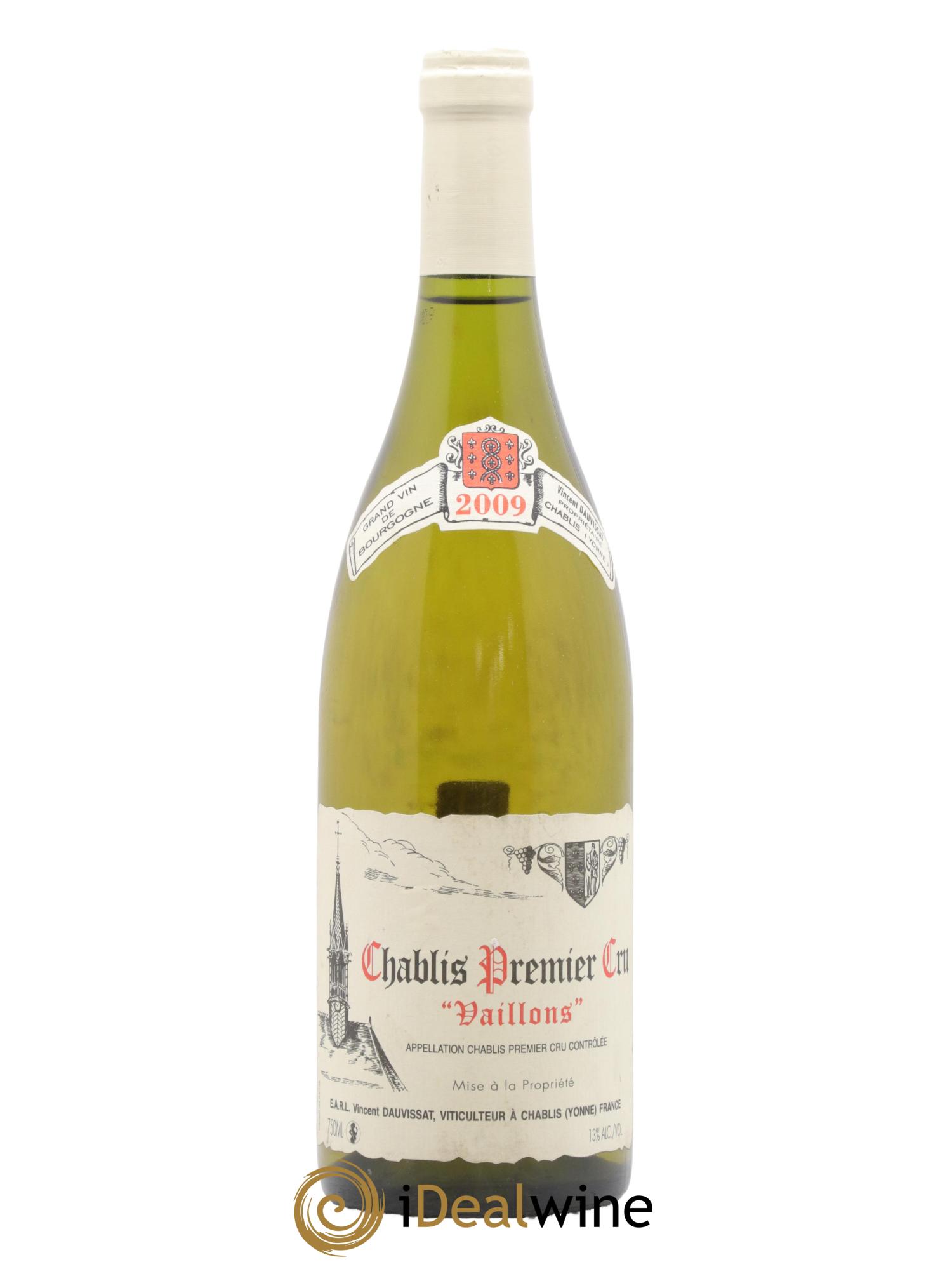 Chablis 1er Cru Vaillons Vincent Dauvissat (Domaine) 2009 - Lot de 1 bouteille - 0