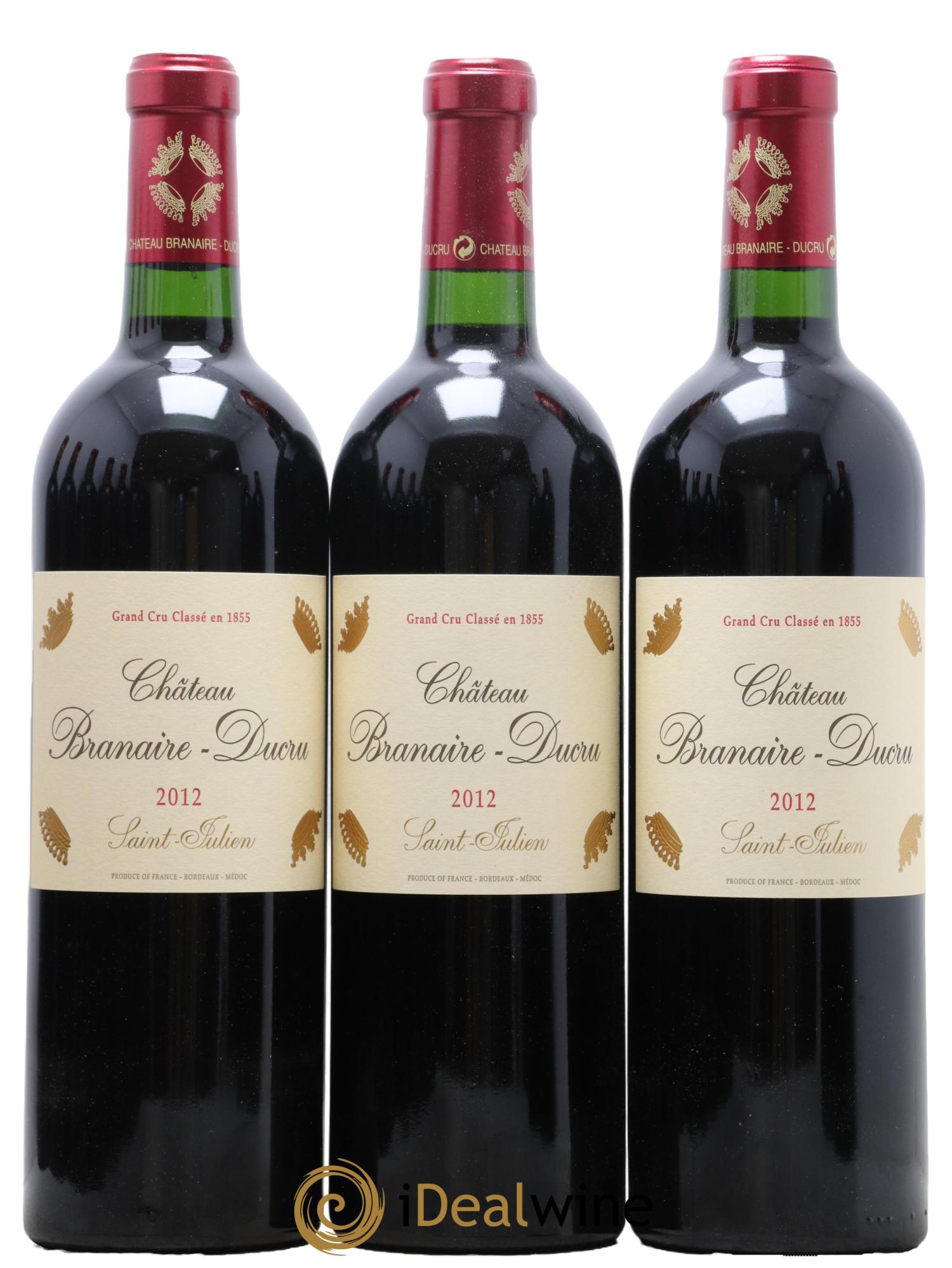 Château Branaire Ducru 4ème Grand Cru Classé 2012 - Lot de 12 bouteilles - 1