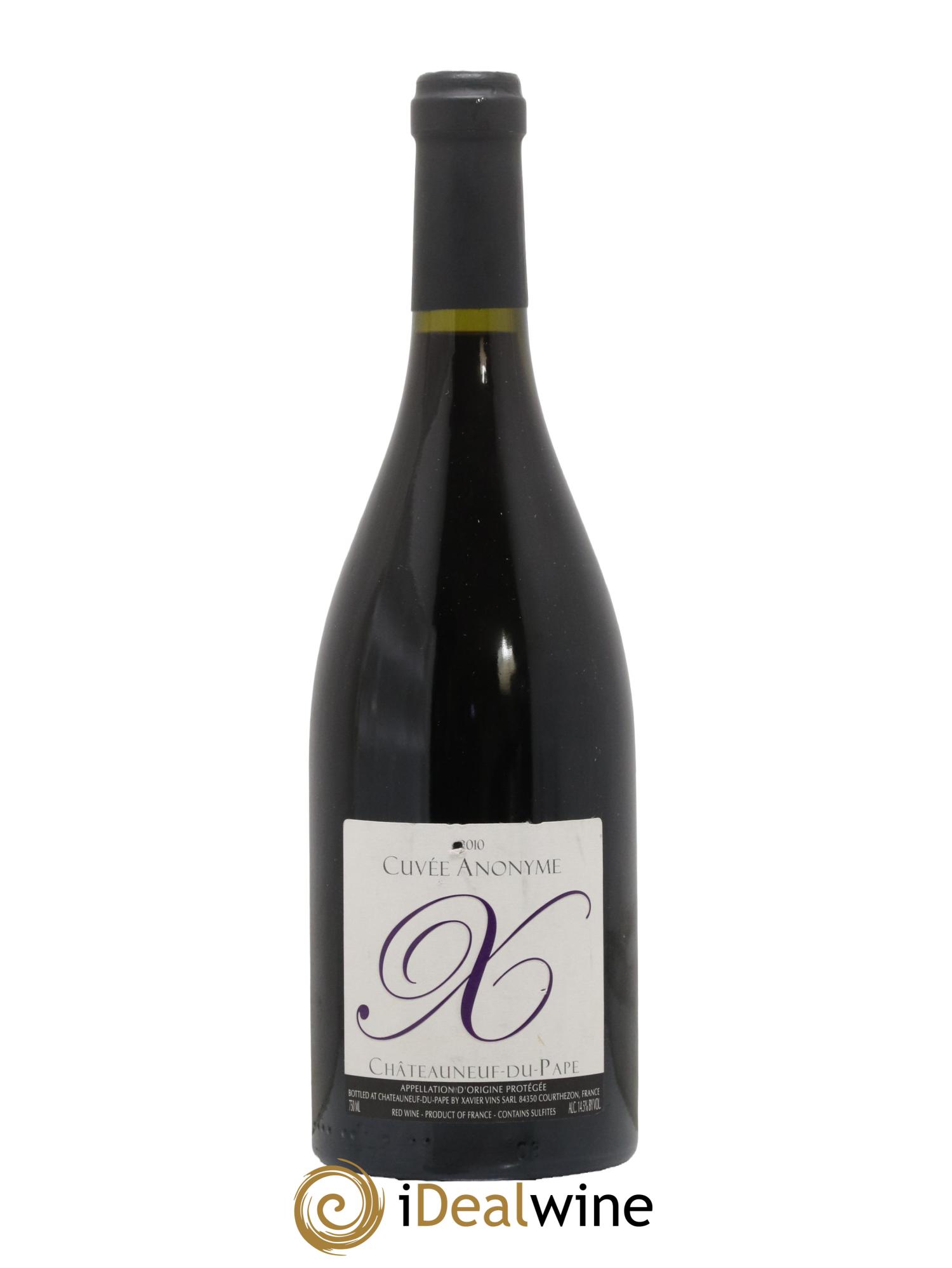 Châteauneuf-du-Pape cuvée Anonyme Xavier Vignon 2010 - Lot de 1 bouteille - 0
