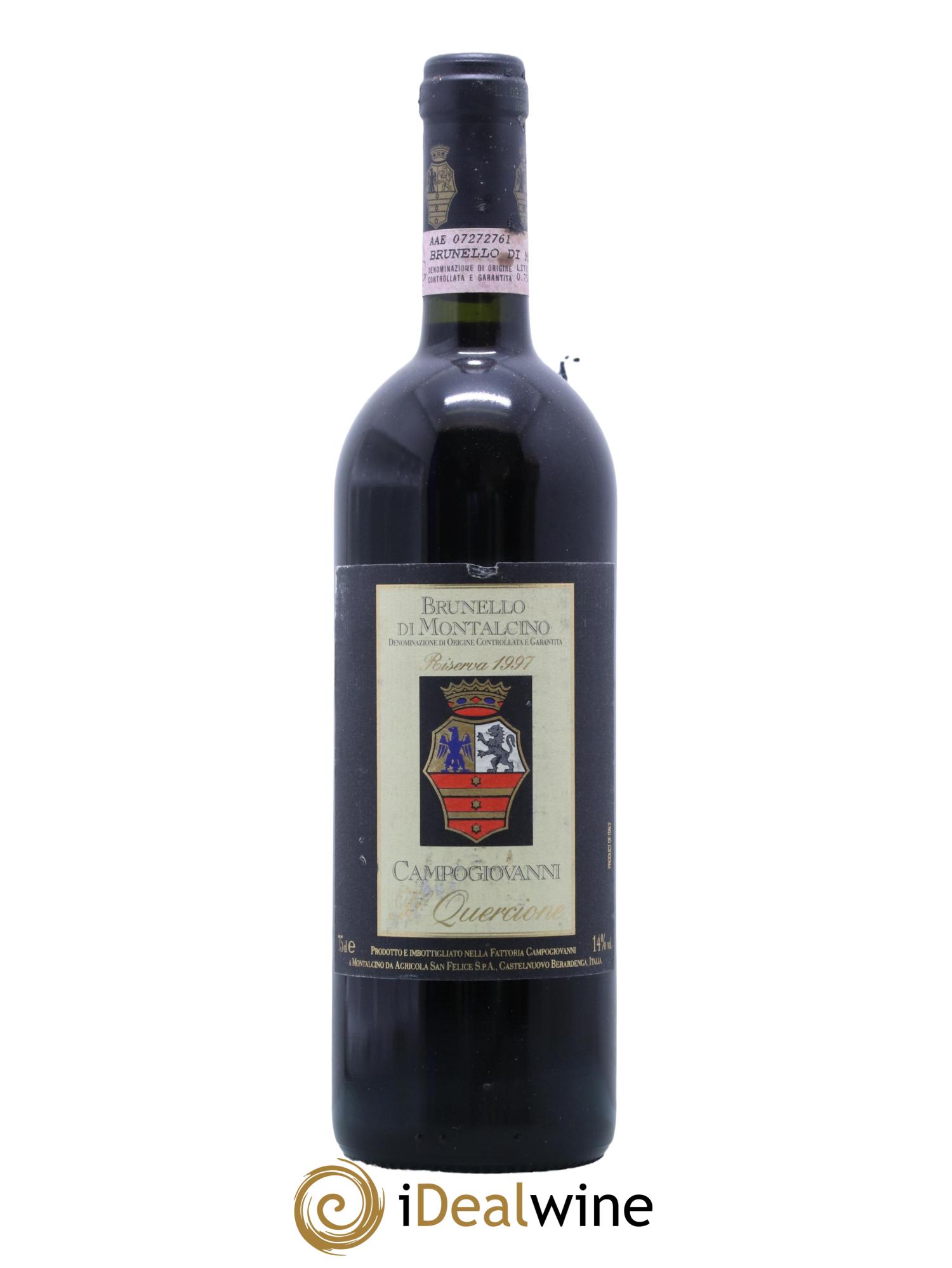 Brunello di Montalcino Riserva Il Quercione Campogiovanni 1997 - Lot de 1 bouteille - 0