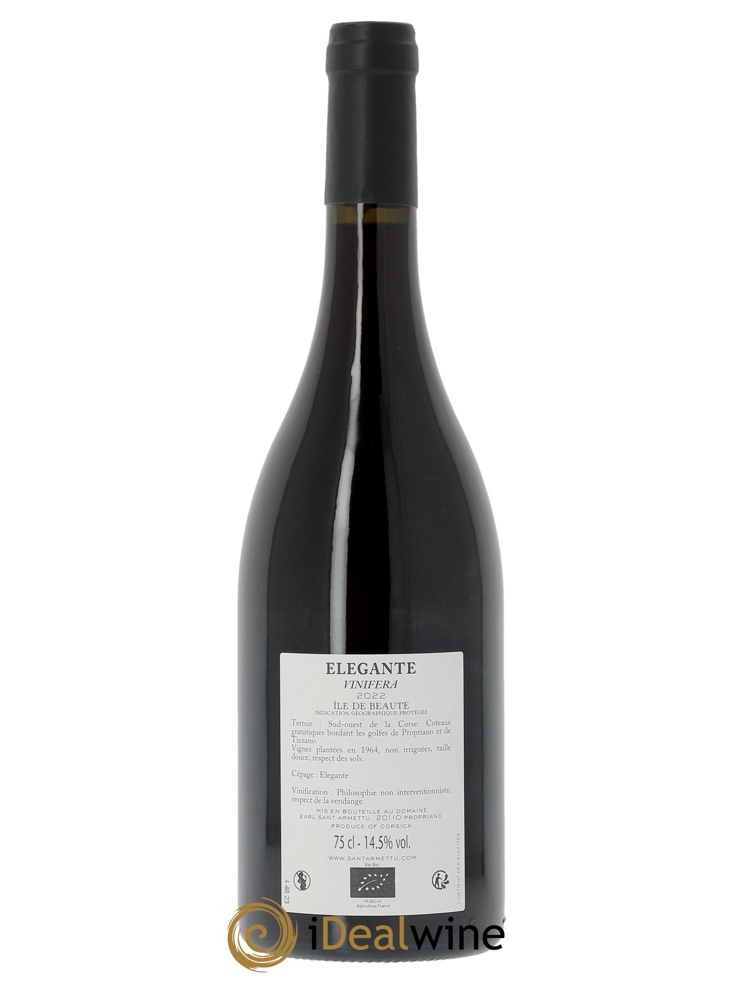 IGP Ile de Beauté Elegante Sant Armettu (Domaine) 2022 - Lot de 1 bouteille - 1
