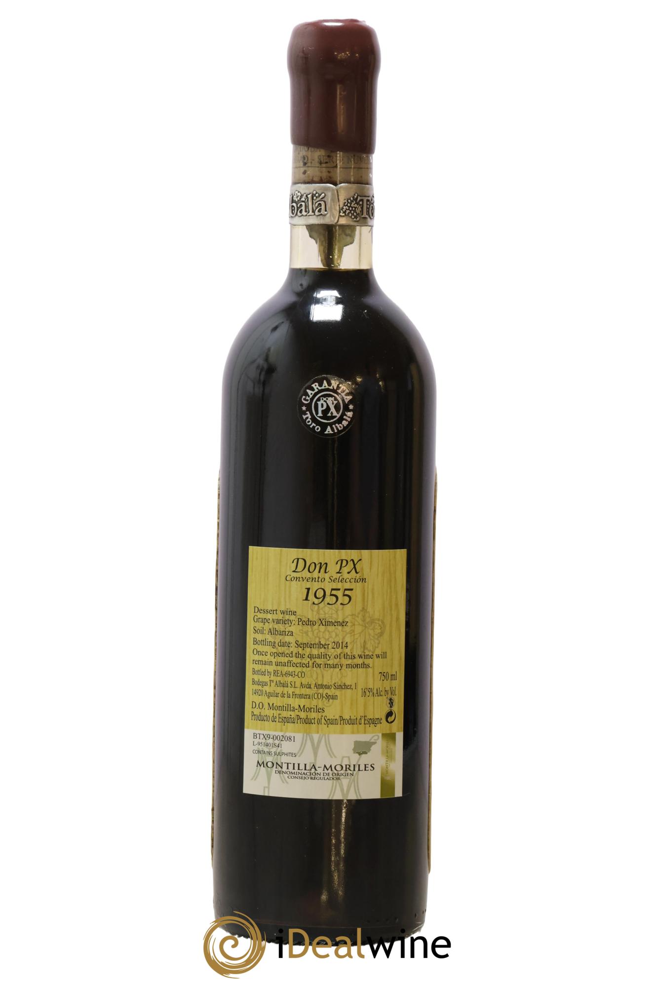 Montilla Moriles Don PX Convento Seleccion Toro Albala 1955 - Lot de 1 bouteille - 2