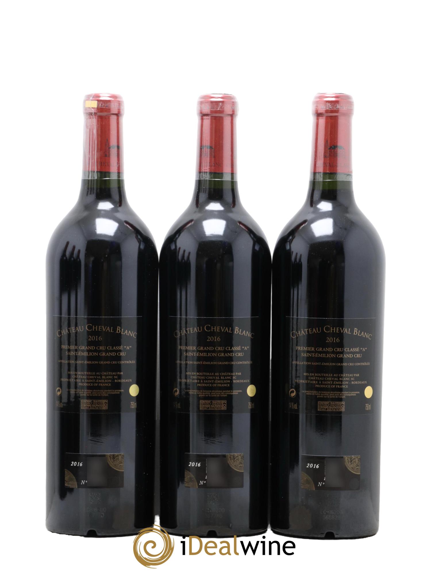 Château Cheval Blanc 1er Grand Cru Classé A 2016 - Lot de 6 bouteilles - 2