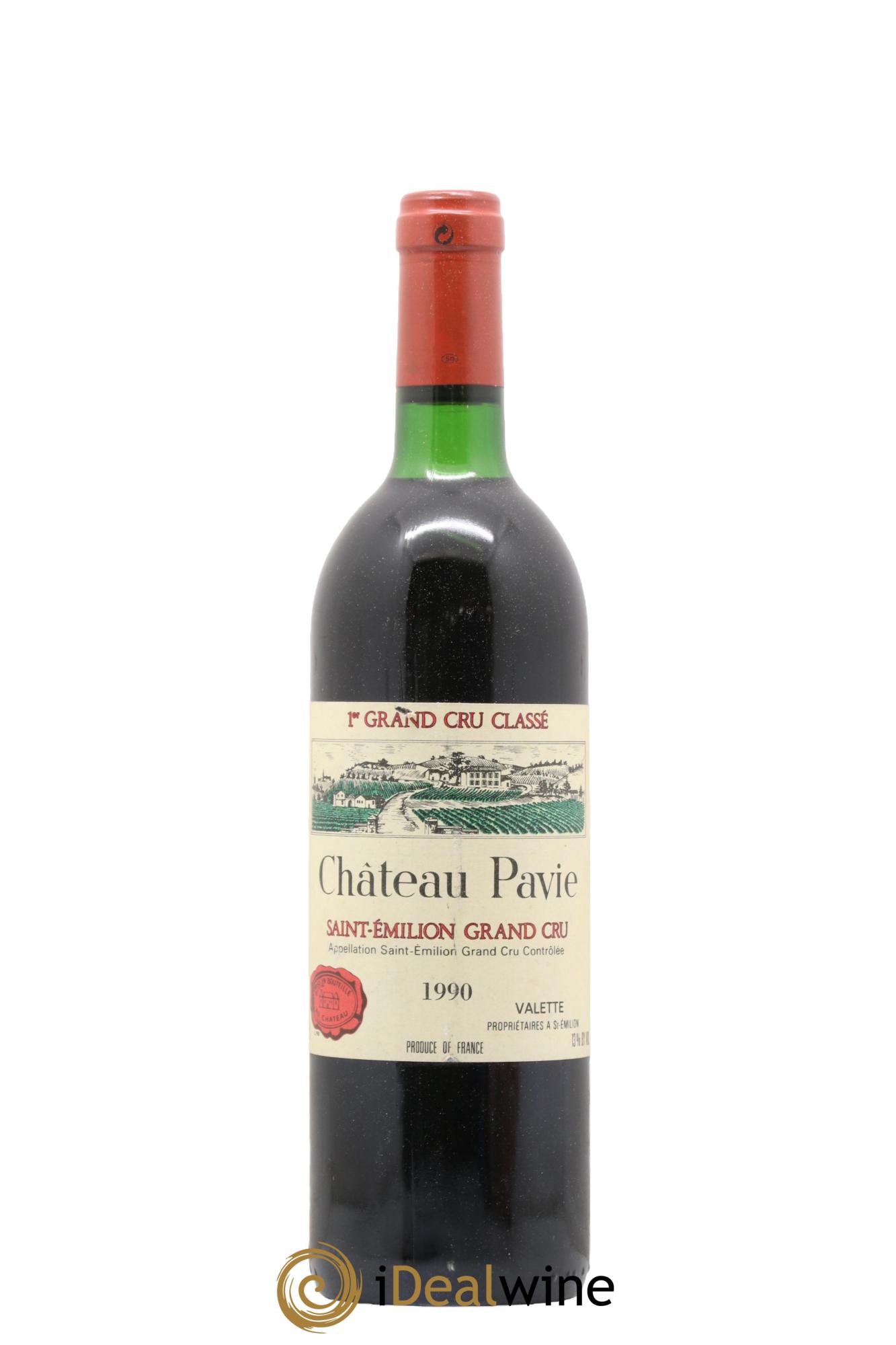 Château Pavie 1er Grand Cru Classé A 1990 - Lot de 1 bouteille - 0