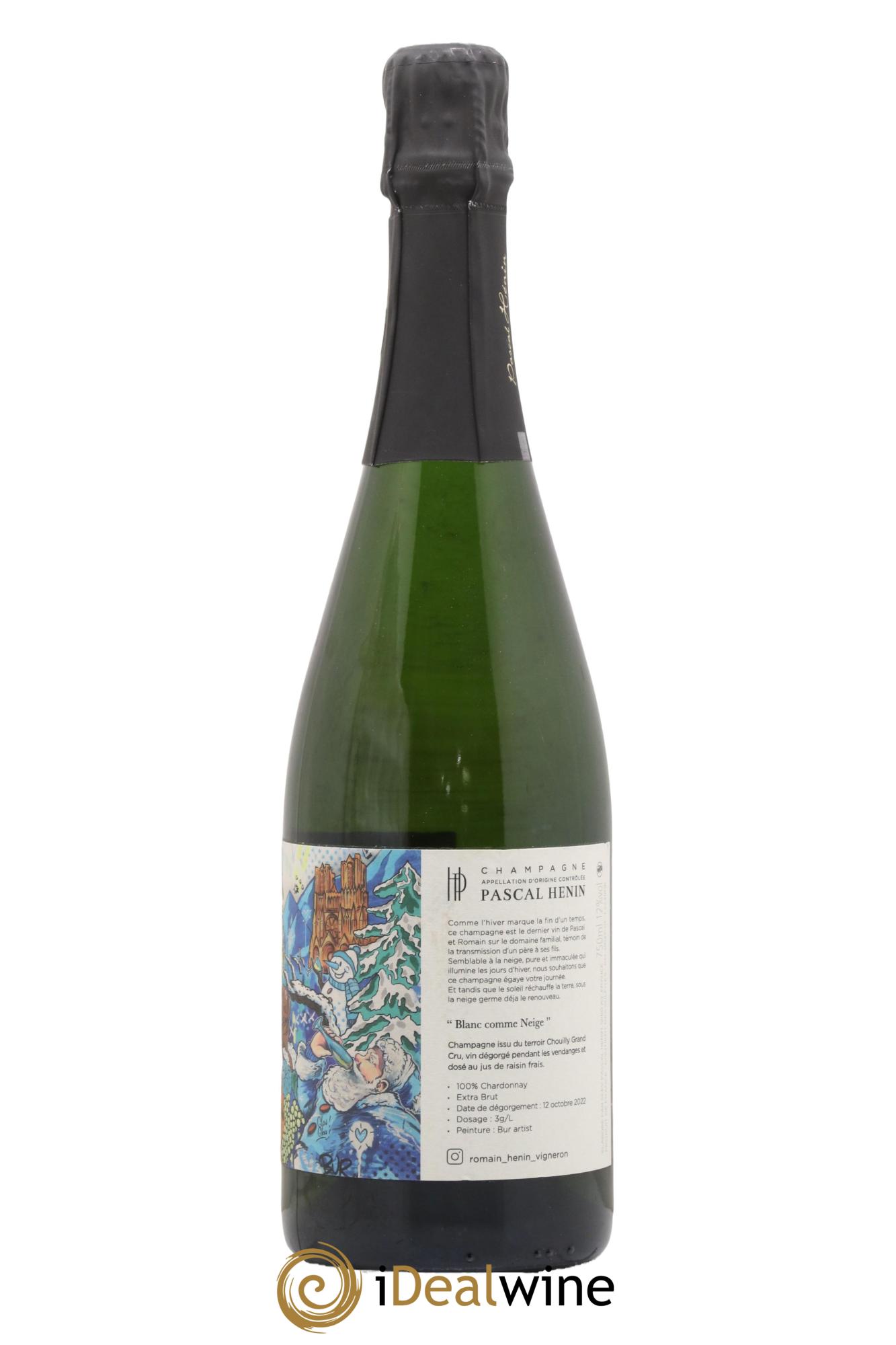 Blanc Comme Neige Pascal Henin - Romain Henin - Lot de 1 bouteille - 1