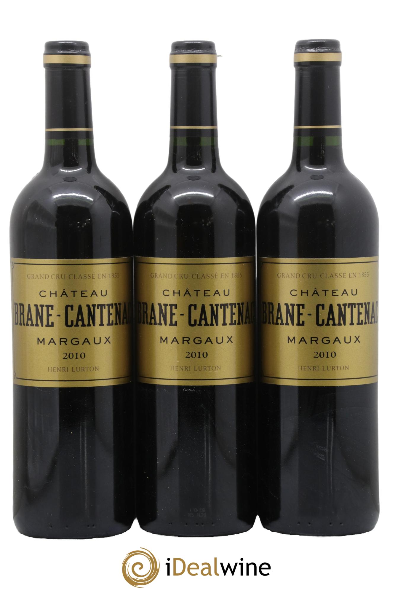 Château Brane Cantenac 2ème Grand Cru Classé 2010 - Lot de 3 bouteilles - 0